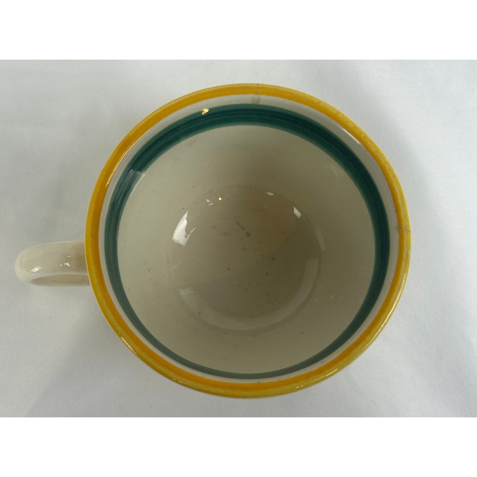 Vintage Stangl Fruit Cups Saucers 8 Piece Lot Hand Painted Pottery
