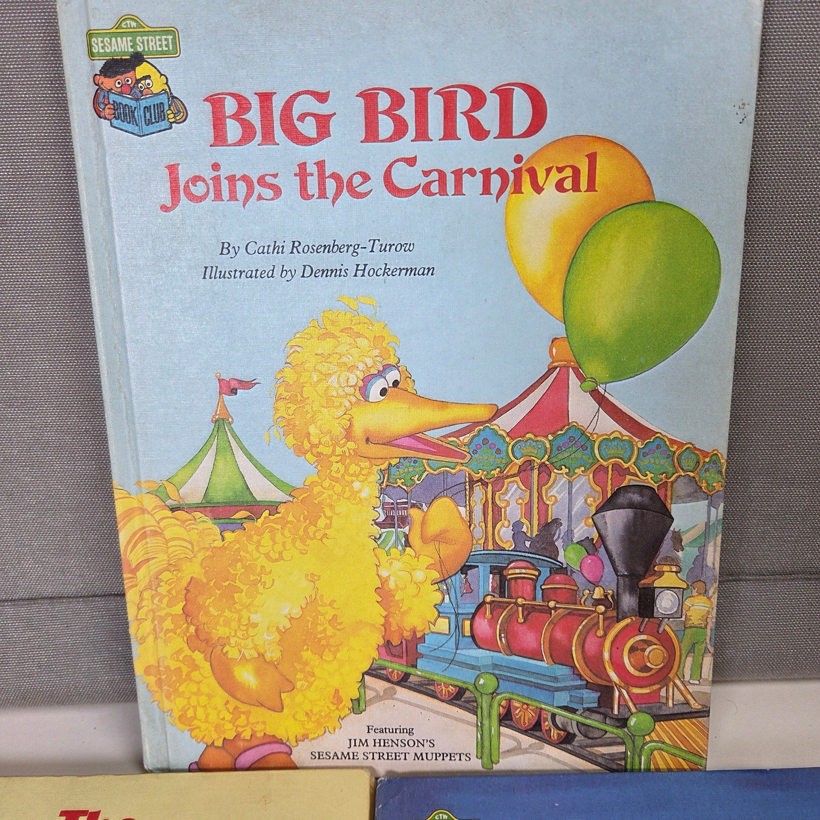 Vintage Sesame Street Book Club Big Bird Hardcover Books Lot of 5 1980s