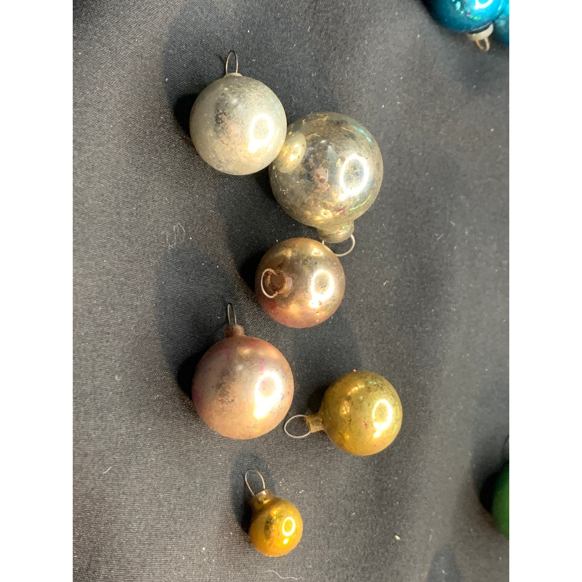 Vintage Mini Glass Christmas Ball Ornaments Mixed Lot 19 West Germany