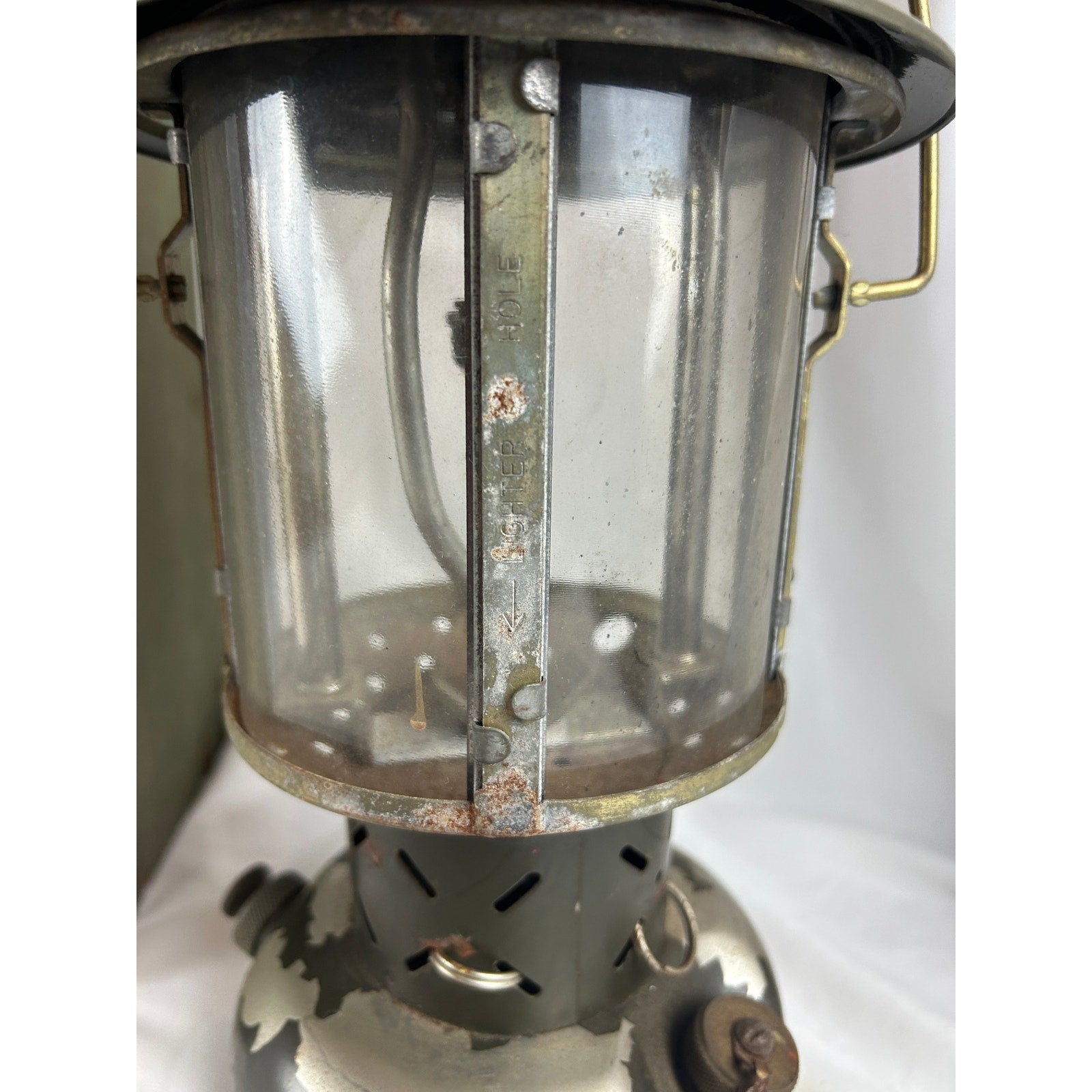 US Military 1963 SMP Lantern With Original Wood Crate Camping Light