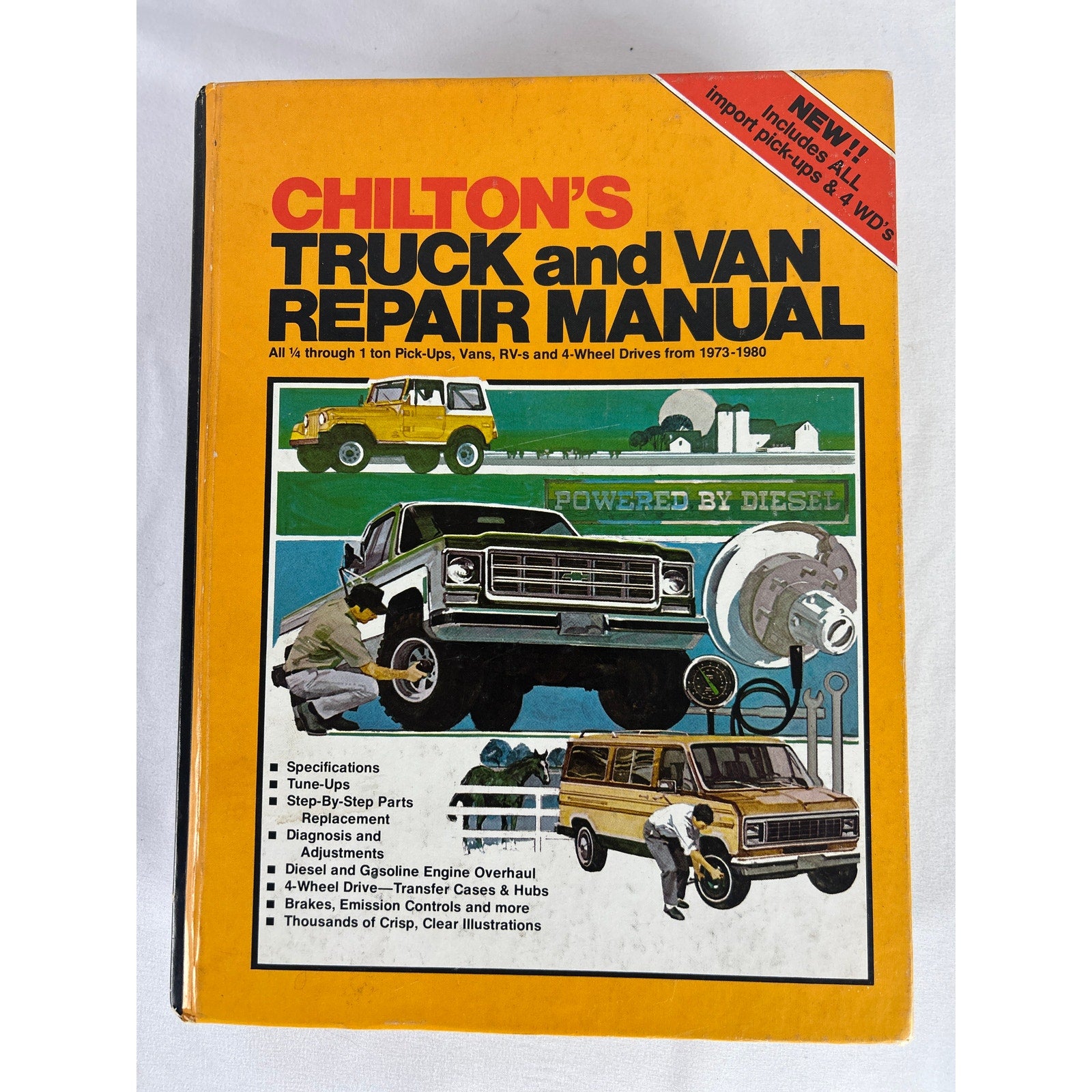 1980 Chilton Truck & Van Repair Manual 1973-1980 Pickups Vans RVs Hardcover
