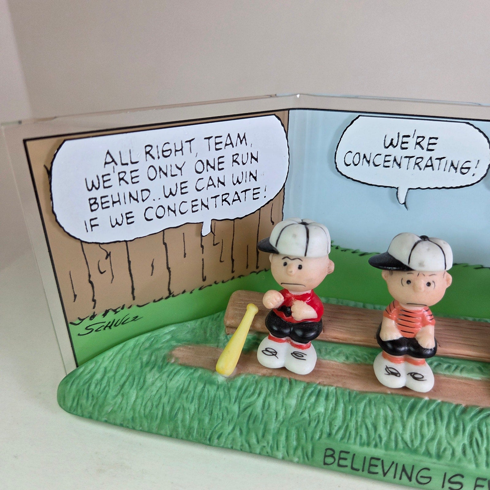 Hallmark Peanuts Gallery The Winning Team Baseball Figurine Snoopy 2000 LE