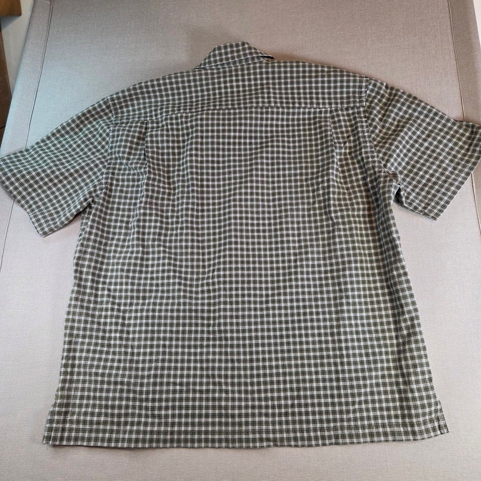 Abercrombie & Fitch Plaid Button Down Shirt L Short Sleeve Cotton