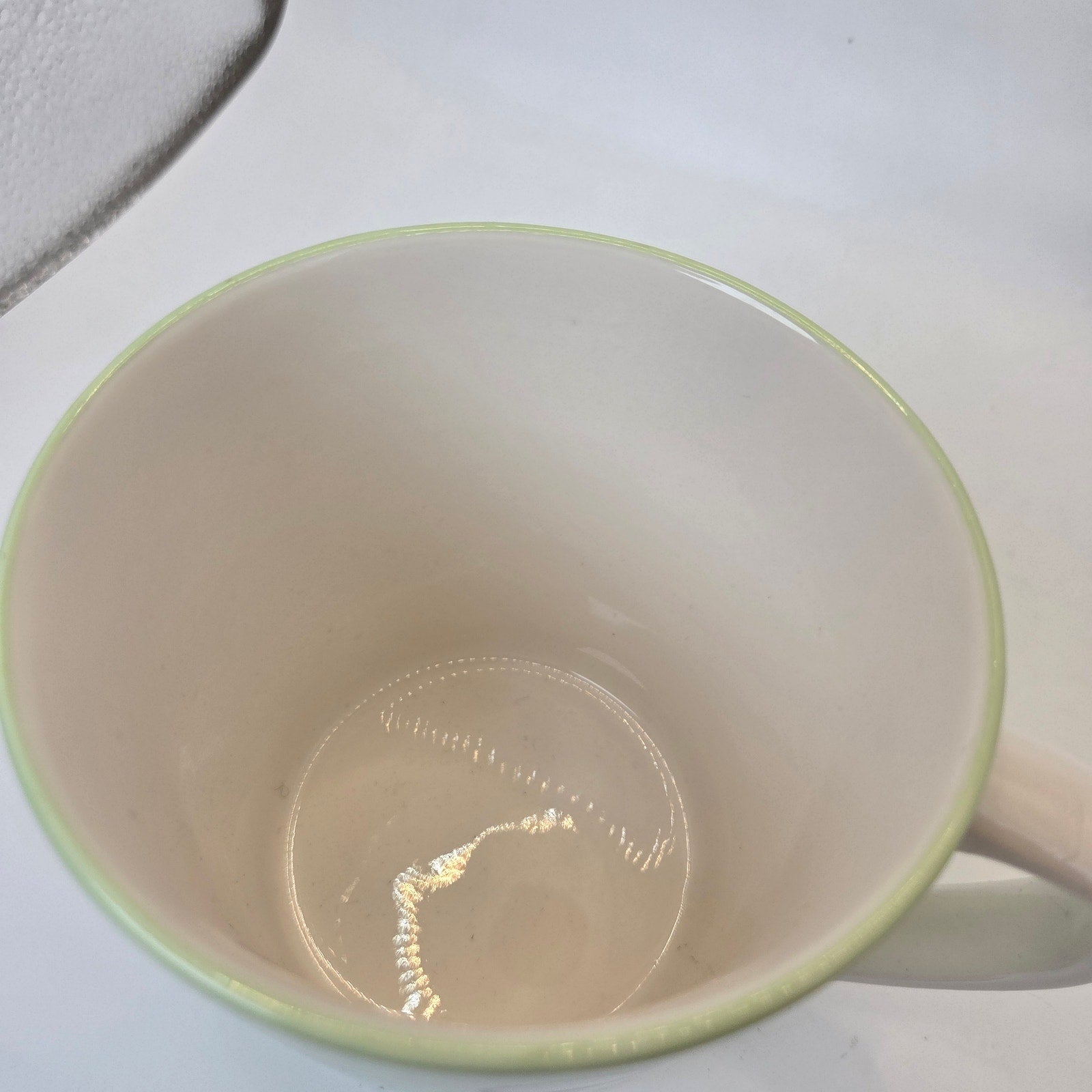 Starbucks Barista 2003 Green Polka Dot Ceramic Coffee Mug Cup Collectible
