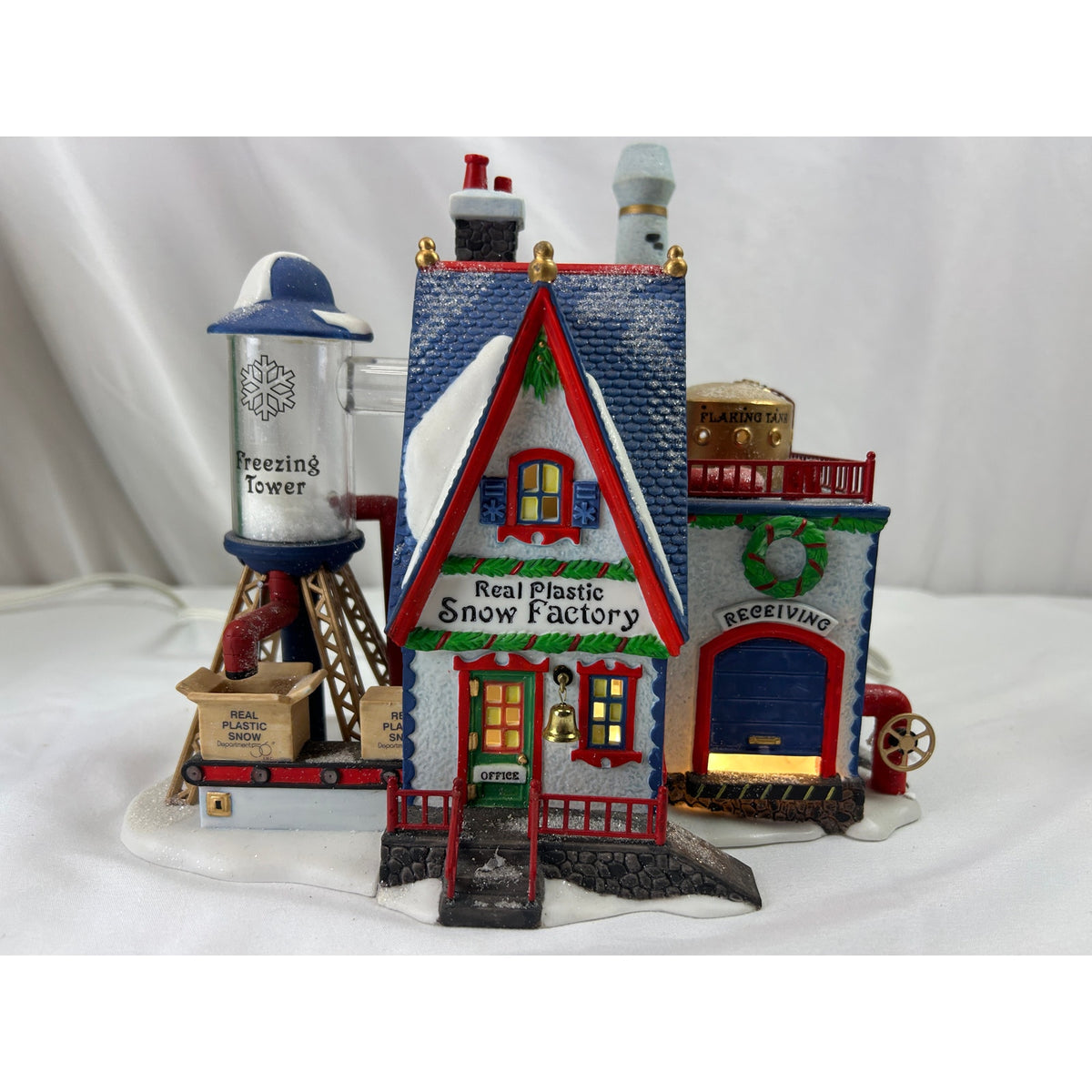 Dept 56 Real Plastic Snow Factory 56403 North Pole Lighted Retired 1998 Box