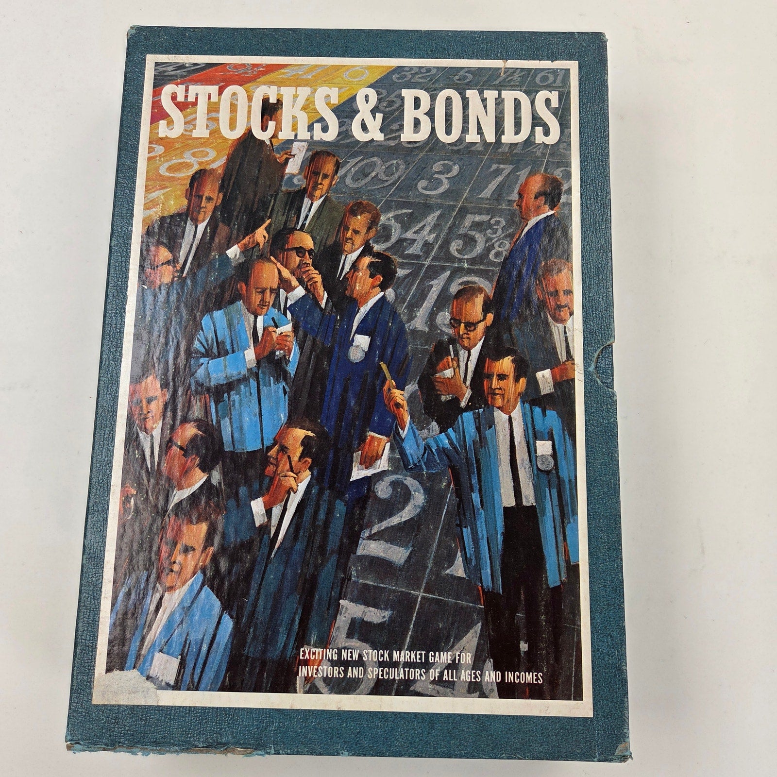 Vintage 1964 3M Bookshelf Game Stocks & Bonds Complete Investment Board Game