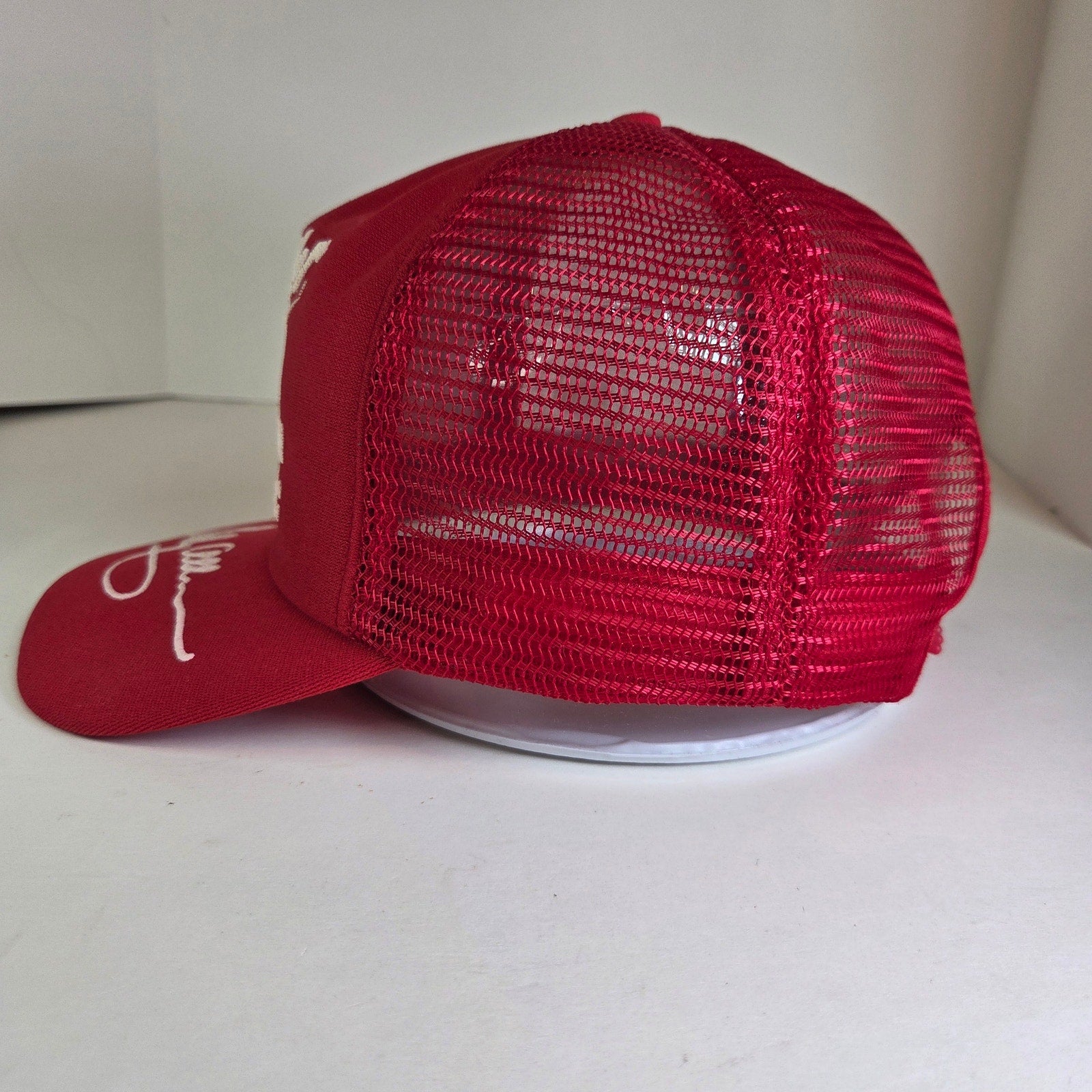 Vintage 1980s Miller American Racing Trucker Hat Bobby Allison Stylemaster USA