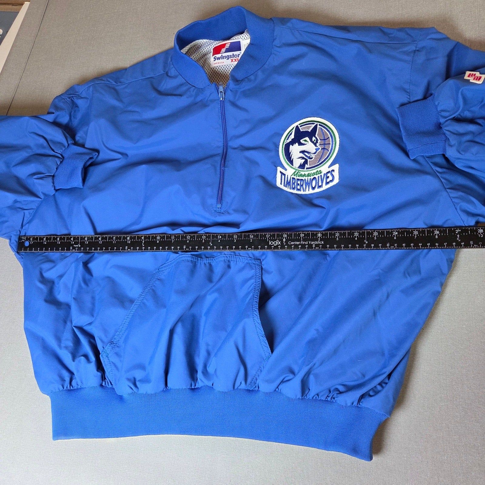 Swingster Minnesota Timberwolves Expansion Era Vintage 1/4 Zip Jacket XXL USA