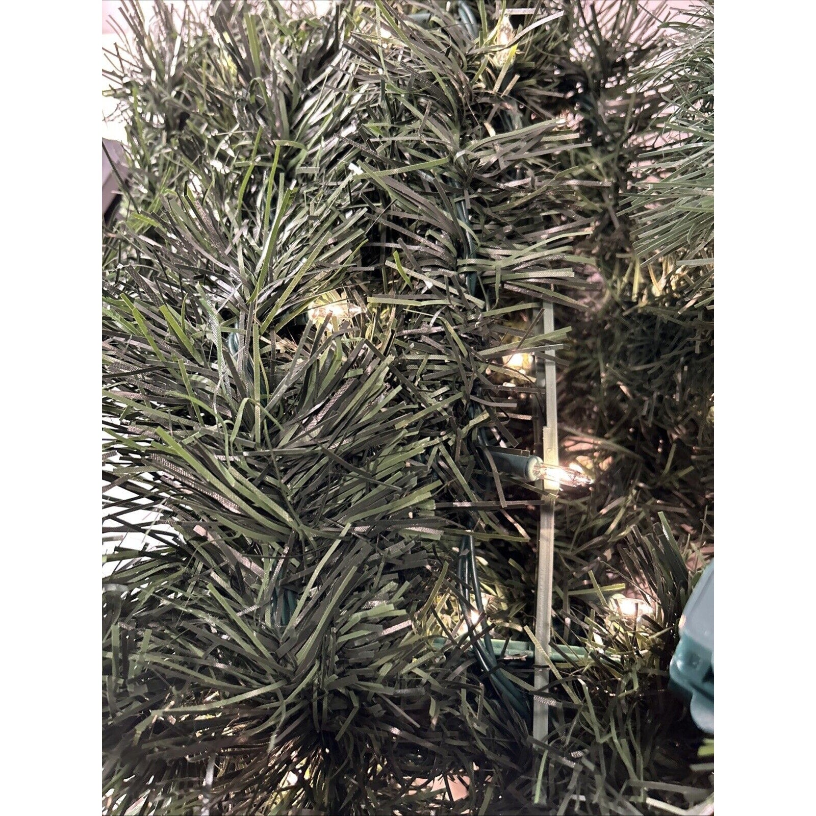 60" (approx) 5x12' x 3" Pre-Lit Artificial Pine Christmas Garland, Clear Lights