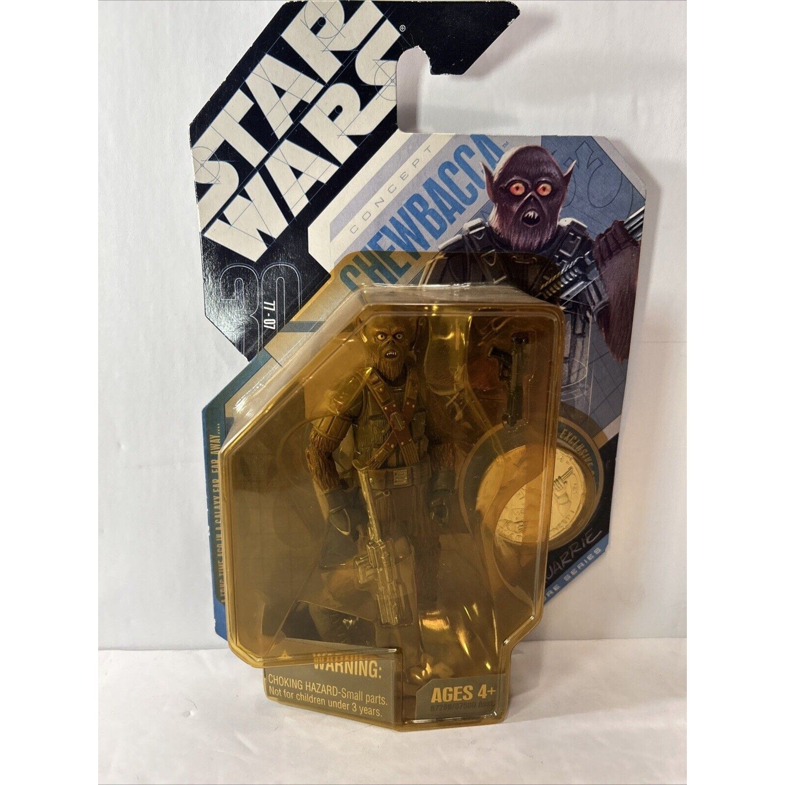 Star Wars 30th Anniv Concept Figures Lot Chewbacca Han Solo Yoda Boba Fett NIB