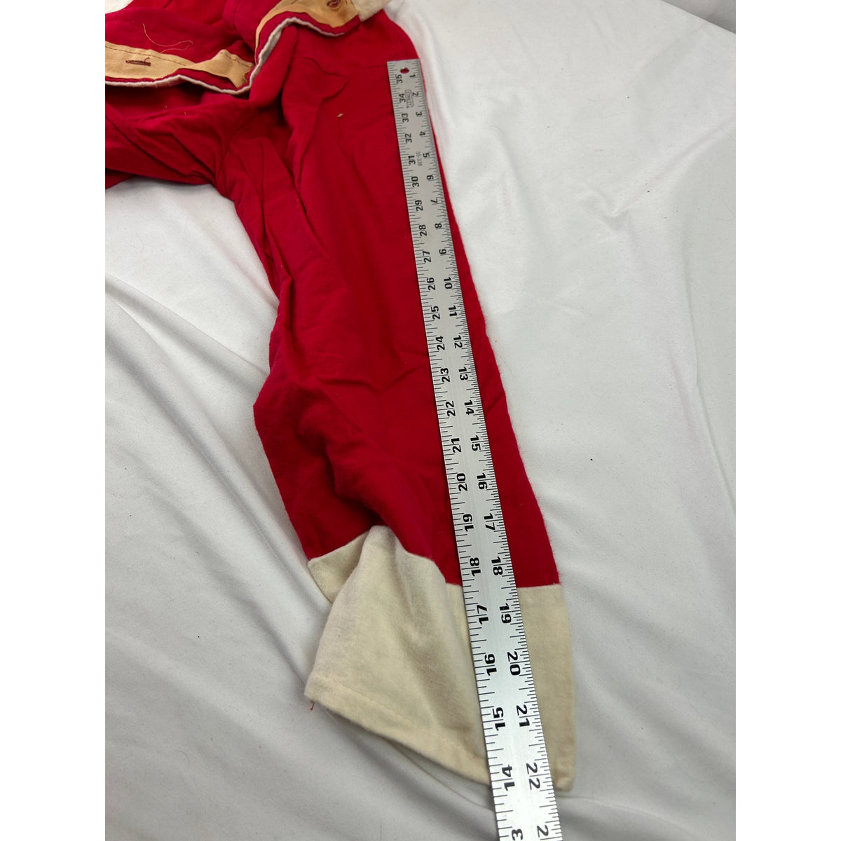 Vintage 1950s Santa Claus Suit Costume Medium 38-40 Mask Beard Box Complete