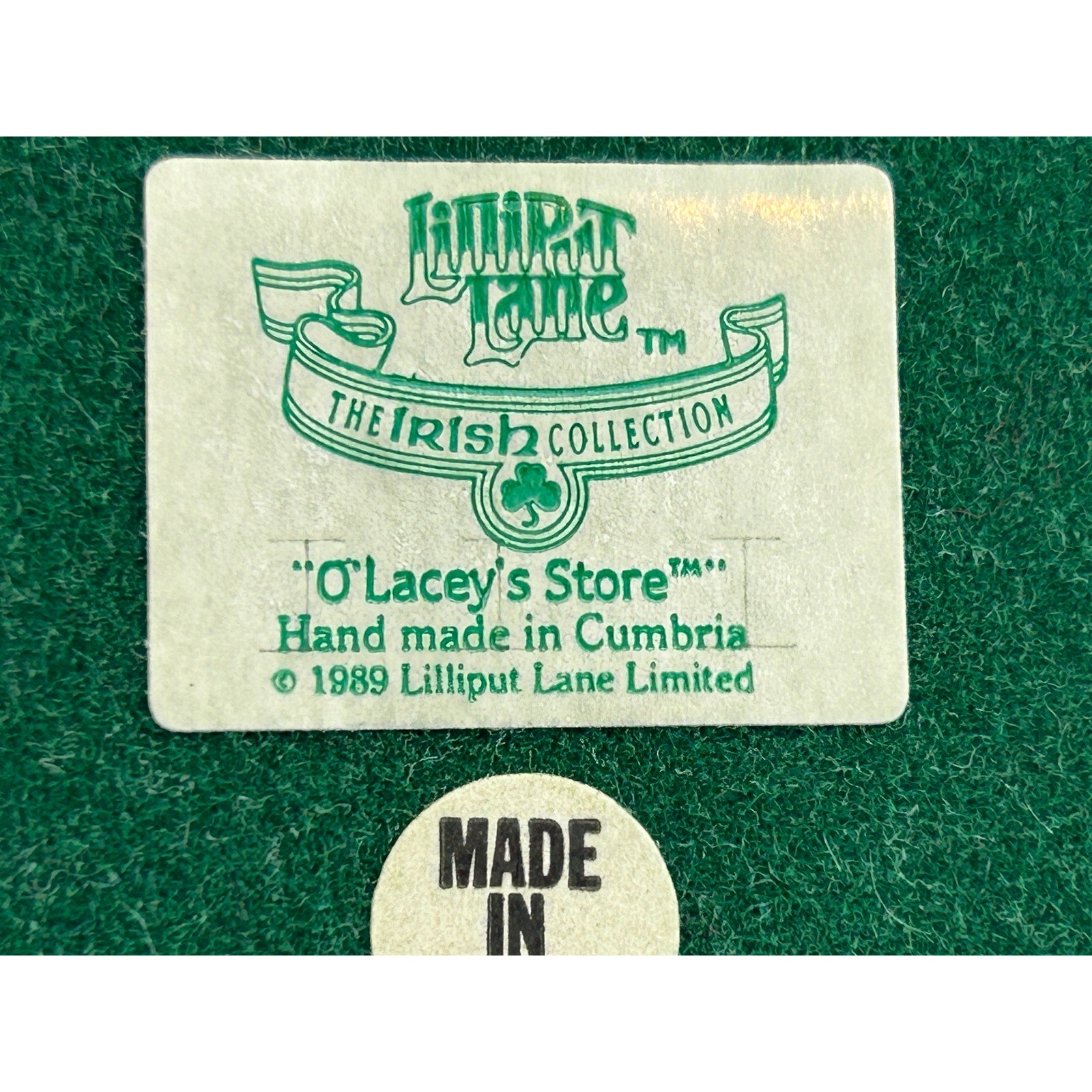 Lilliput Lane O’Lacey’s Store 1989 Irish Collection Cottage w/ Box