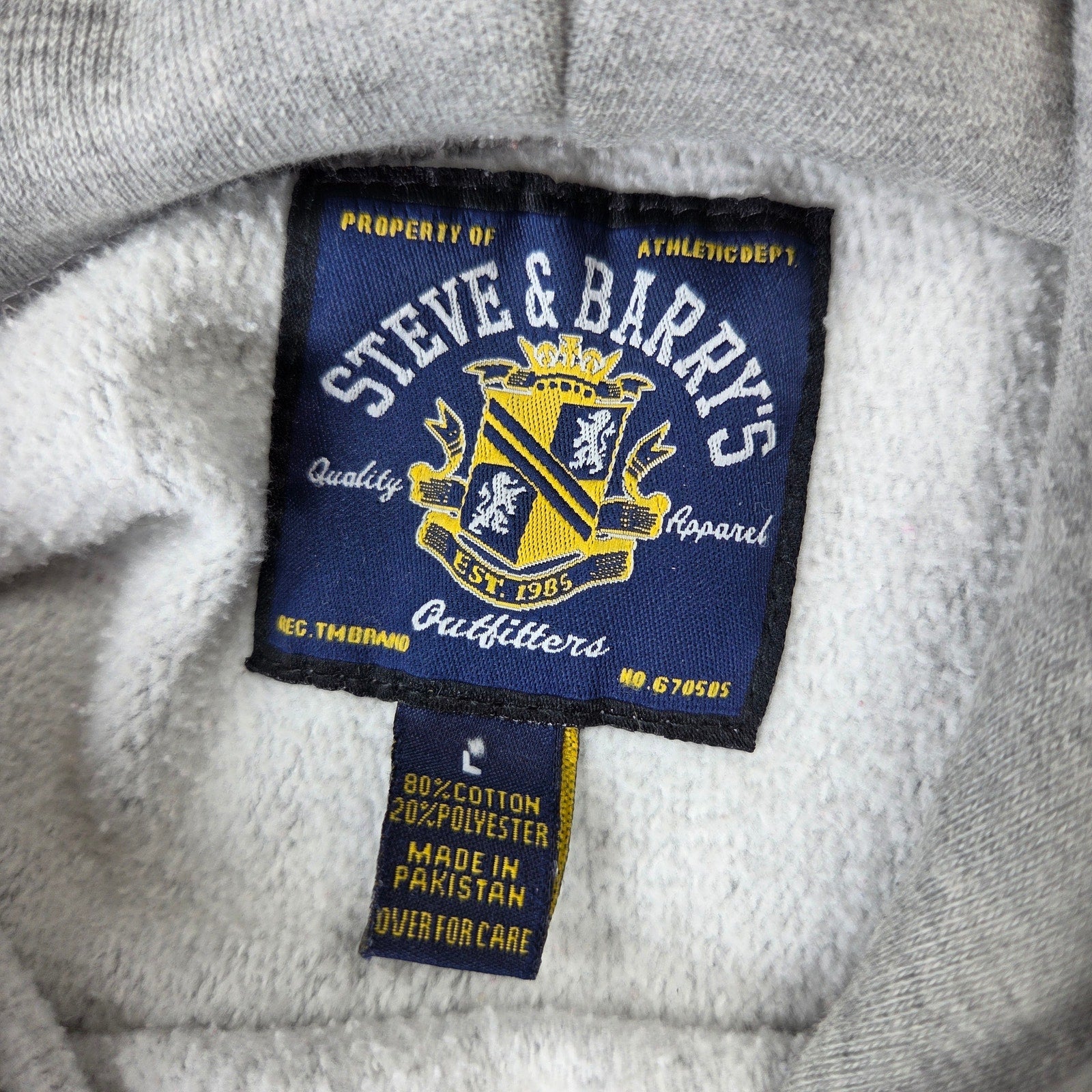 Steve & Barry's Minnesota Golden Gophers Hoodie Mens L Gray Pullover NCAA