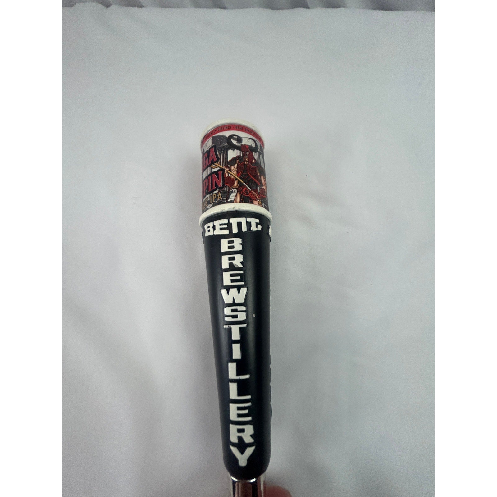 Bent Brewstillery Giga Lupin Triple IPA Beer Tap Handle Minnesota Brewery 9in