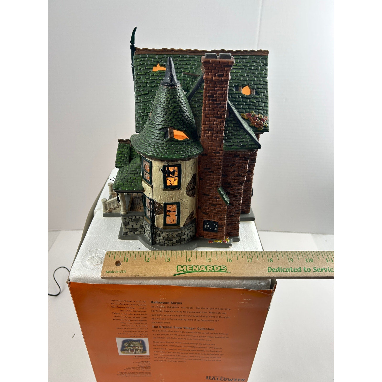 Dept 56 Gravely Estate 805674 Snow Village Halloween Lighted House Retired