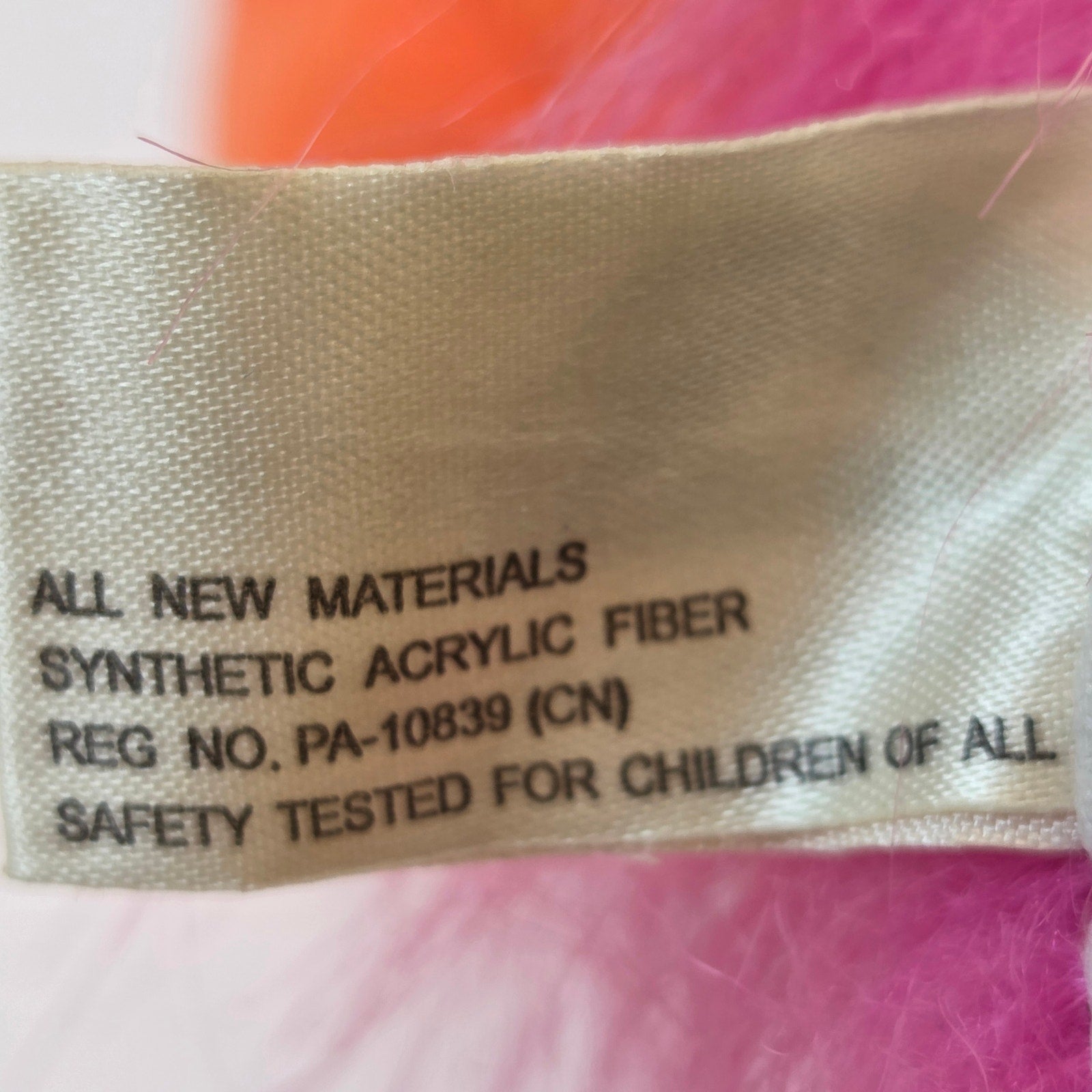 OTC Pink Bird Hand Puppet Plush Squeaker Beak Oriental Trading Toy Puppet
