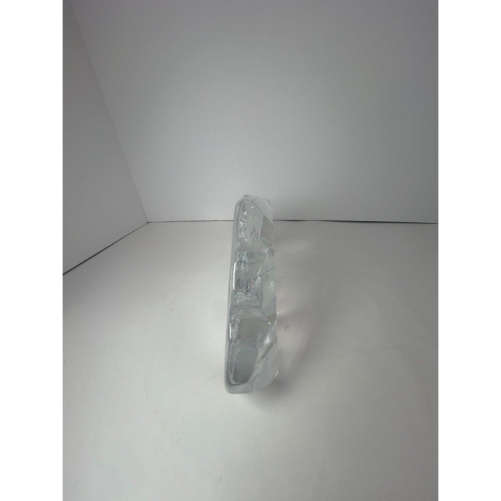 Mats Jonasson Maleras Sweden Crystal Polar Bear and Cub Heavy Glass Sculpture