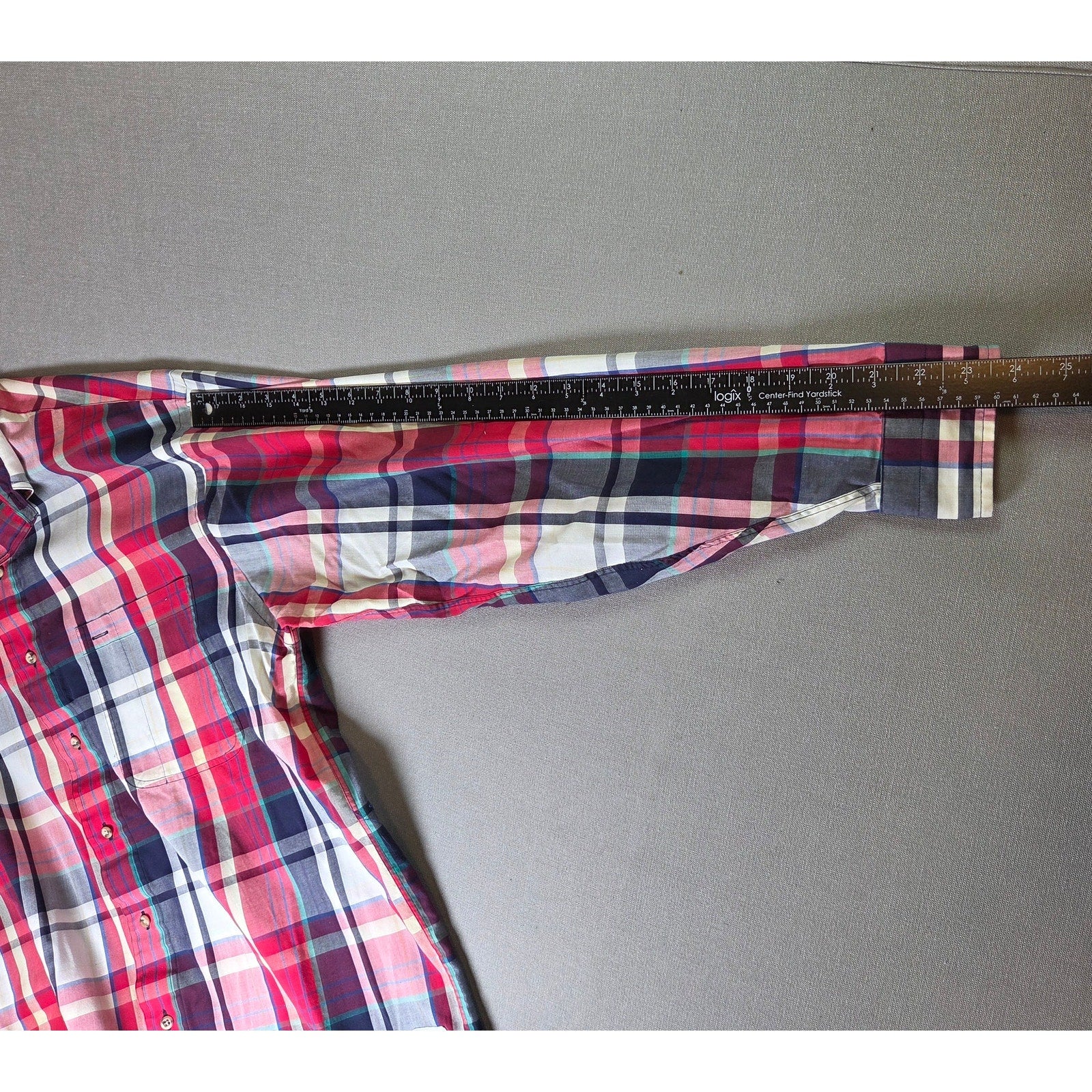 GANT Salty Dog Plaid Button Down Shirt Mens Large 1990s Hong Kong Made