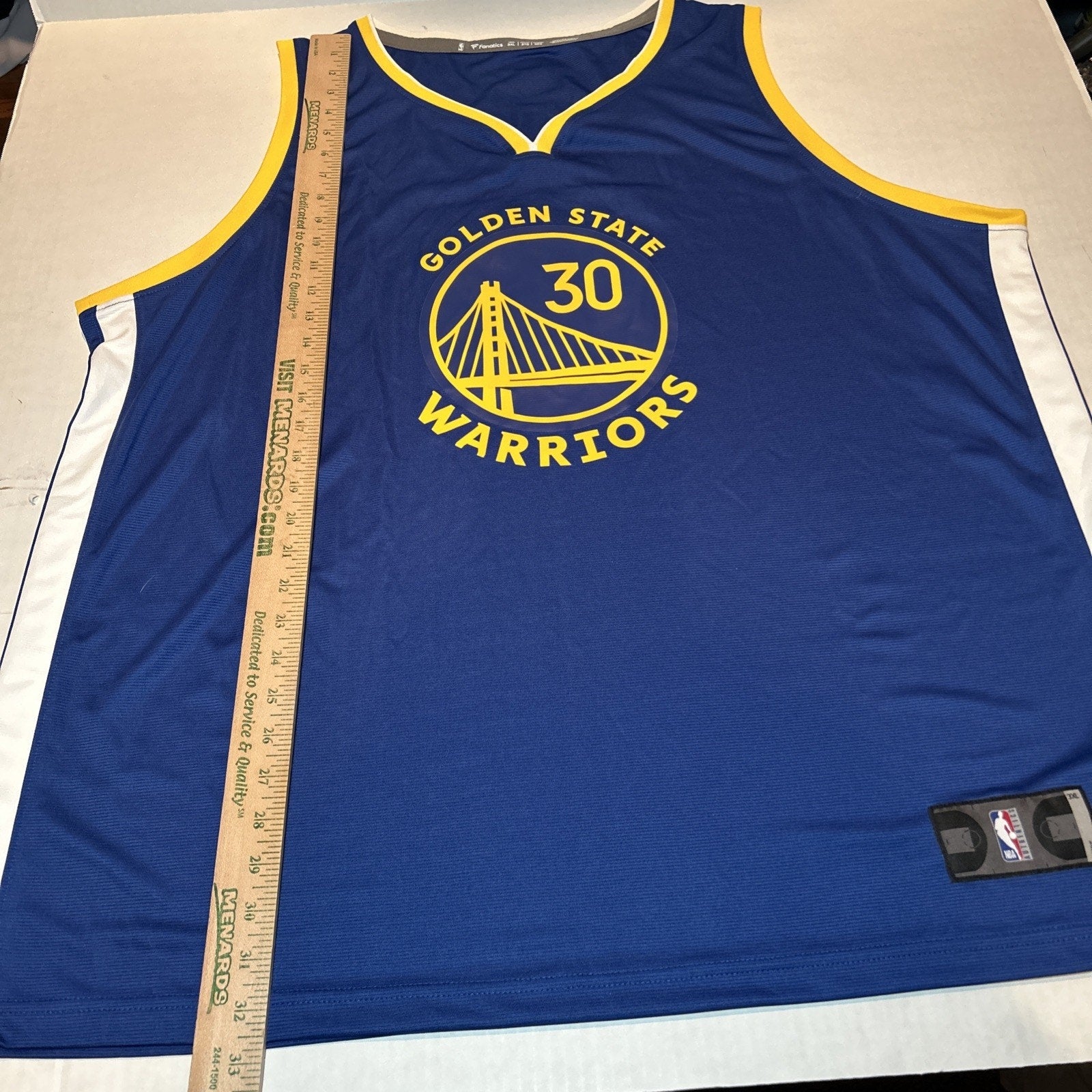 Steph Curry #30 Warriors Fanatics Jersey 3XL NBA NWT Fast Break Basketball