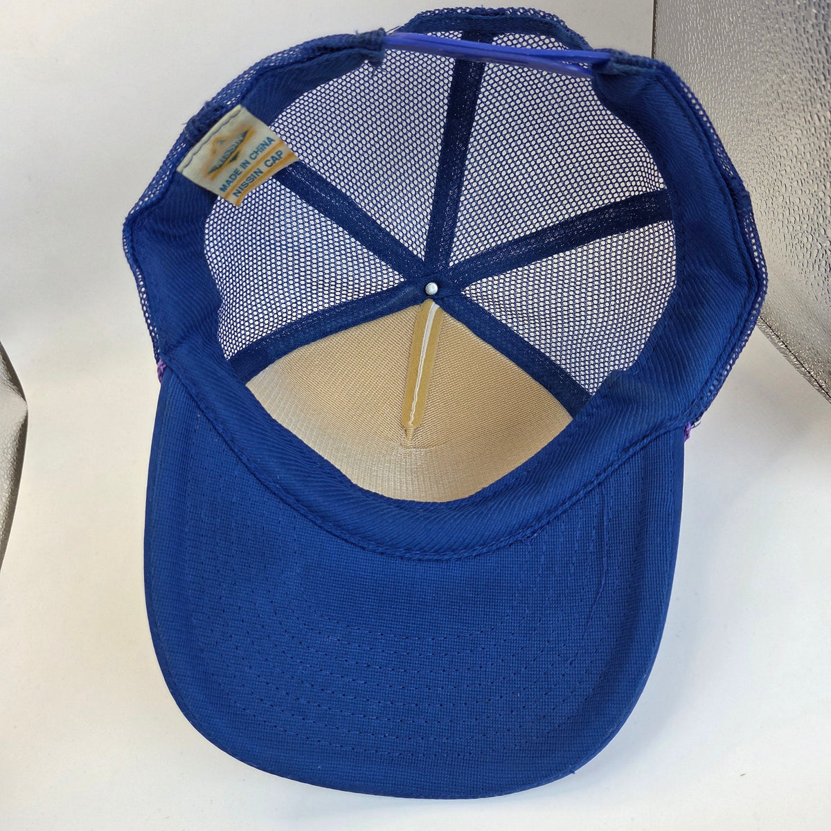 Vintage Nissin Arizona Eagle Cactus Foam Mesh Trucker Hat Snapback Rope Cap