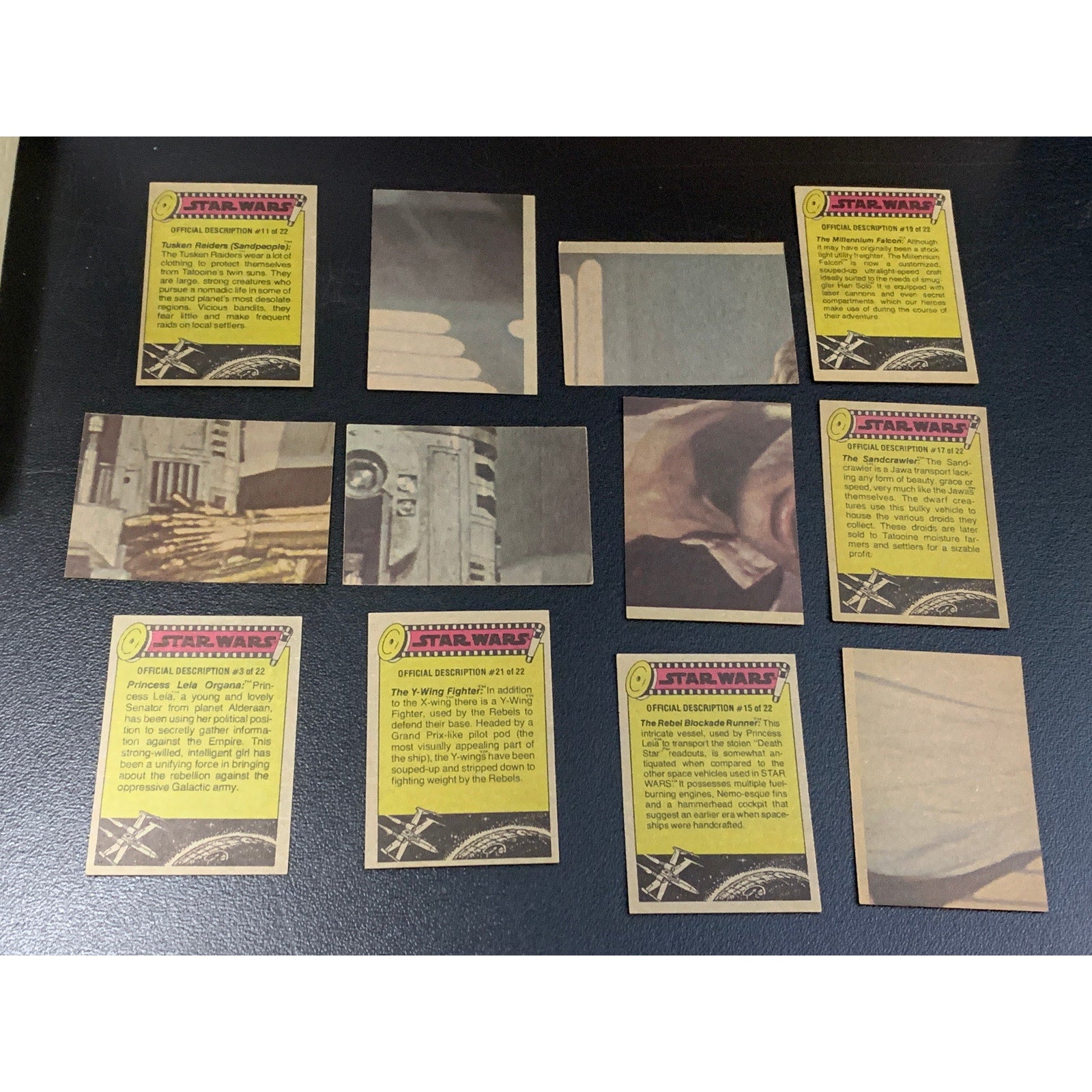 1977 Topps Star Wars Series 3 Yellow Border Complete 66 Card Set With Stickers