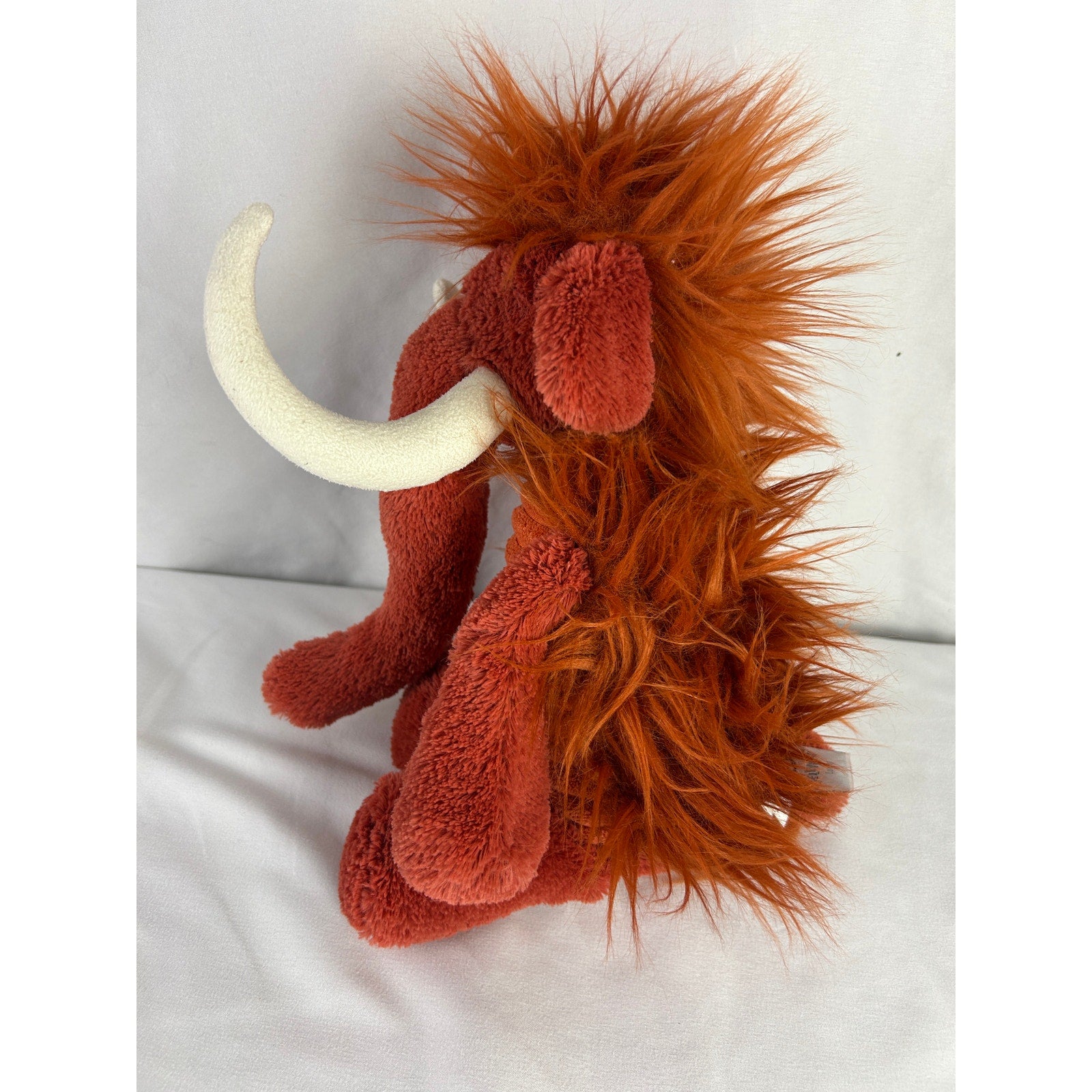 Jellycat Viggo Mammoth Plush Stuffed Animal Orange Woolly Mammoth Retired