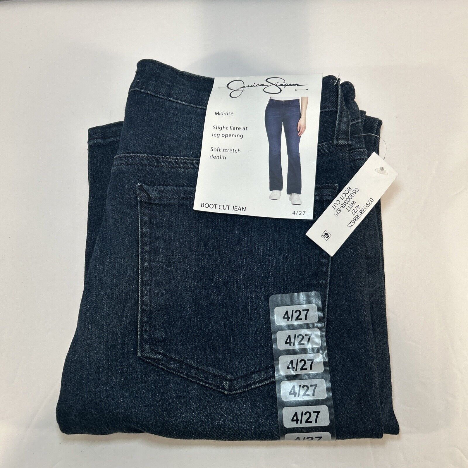 Jessica Simpson Bootcut Jeans Womens Size 4 Mid Rise Slight Flare Stretch