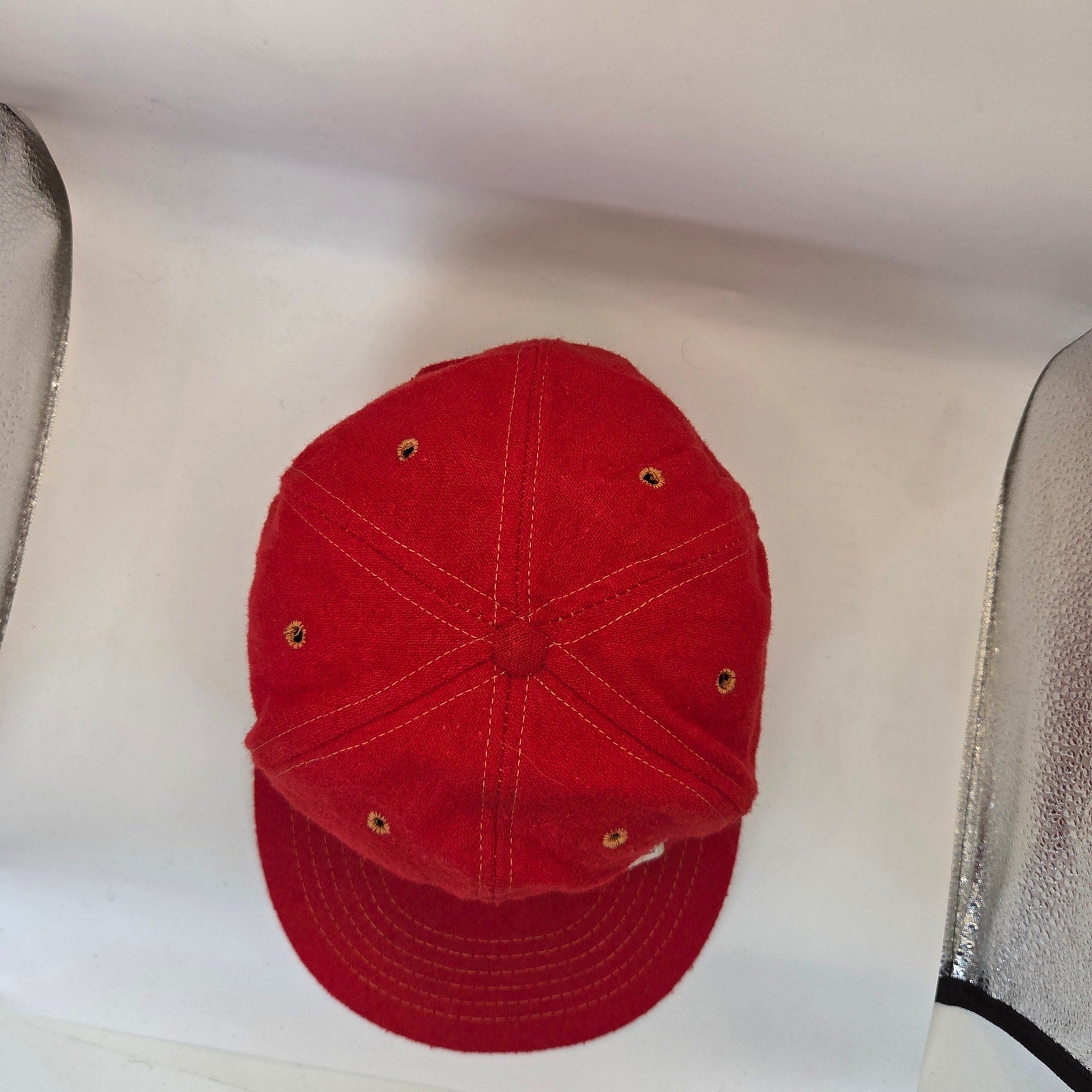 Wisconsin Badgers Vintage USA Snapback Hat University Square Wool Blend Cap