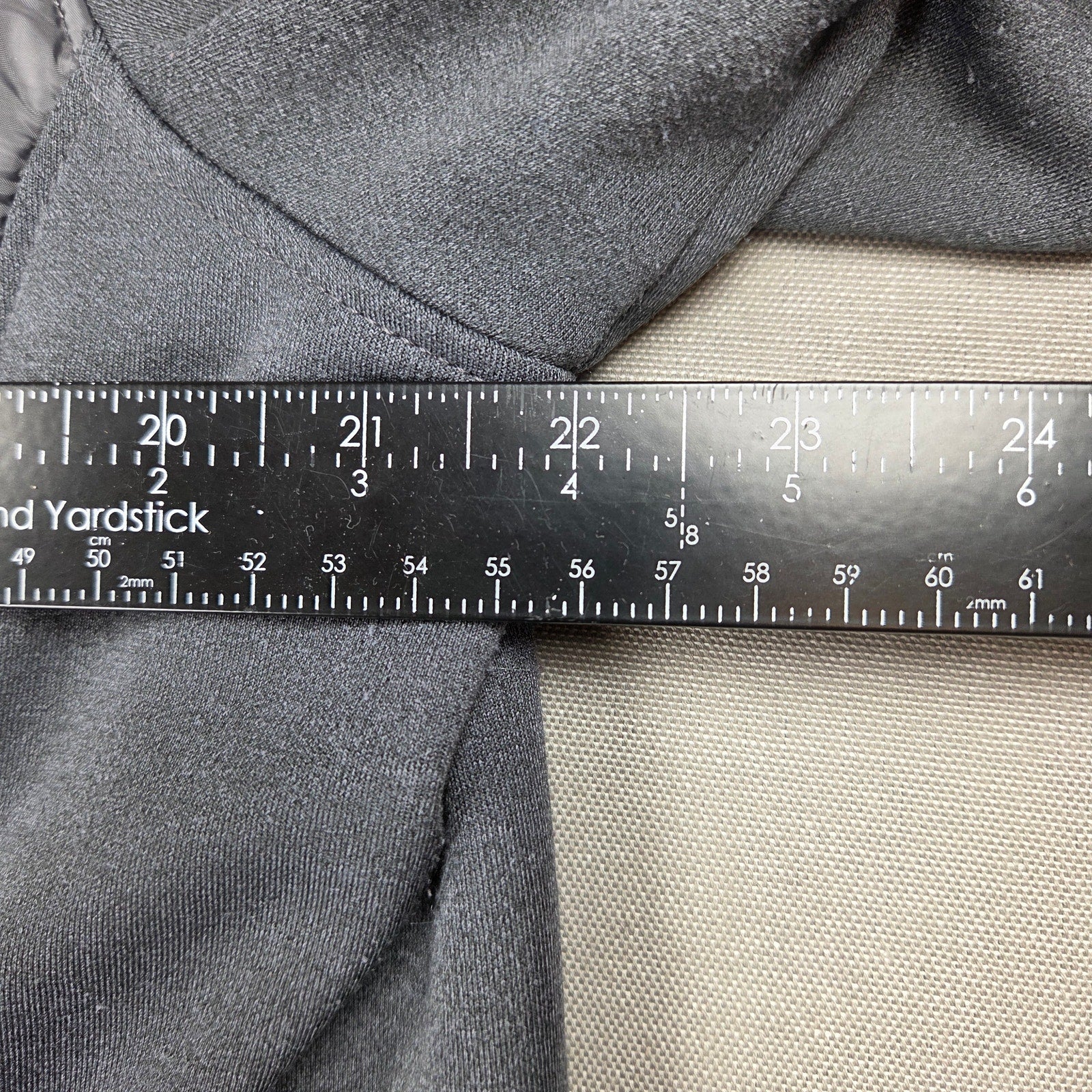Orvis Hybrid Quilted Full Zip Jacket Mens Large Gray Stretch Fleece Coat