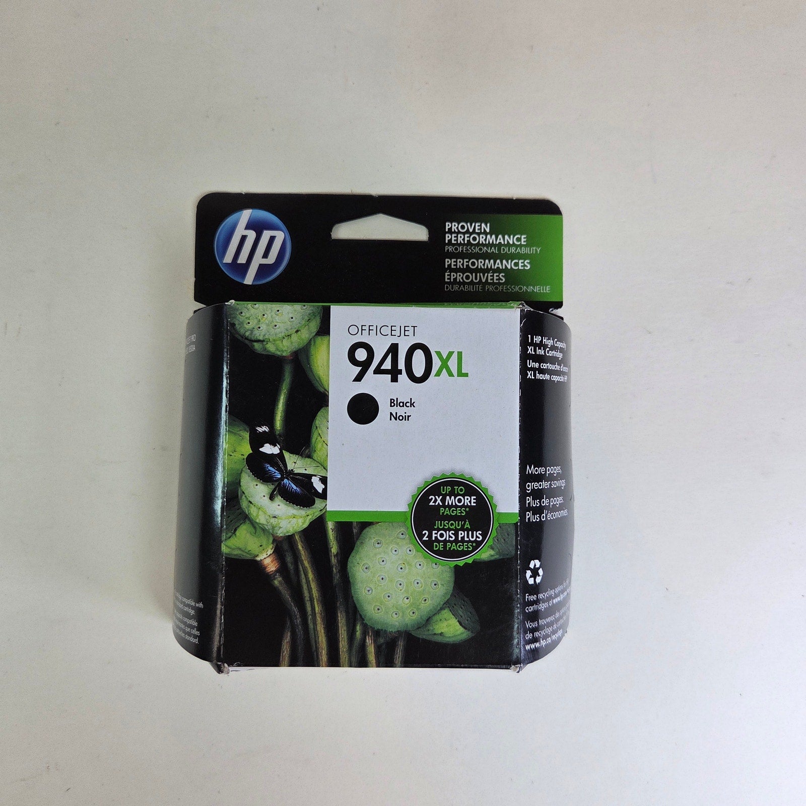 HP 940XL Black Ink Cartridge C4906AN Expired 2019 New Sealed Packaging
