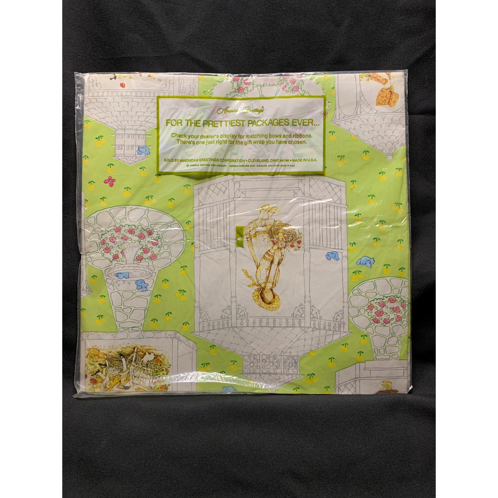 Vintage Holly Hobbie Wrapping Paper Lot 3 Sheets American Greetings USA