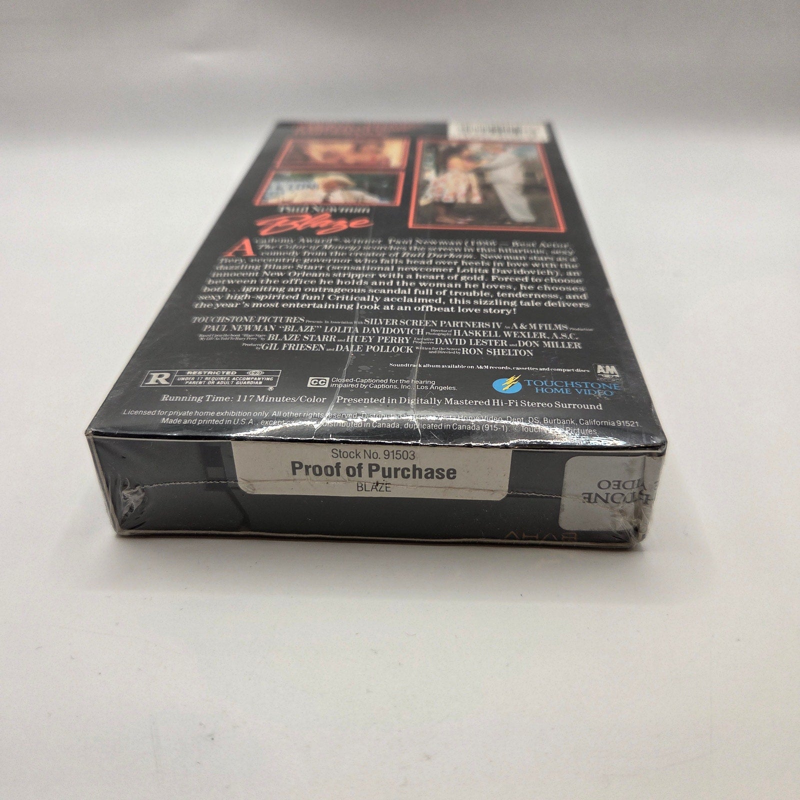 Blaze VHS New Sealed 1990 Paul Newman