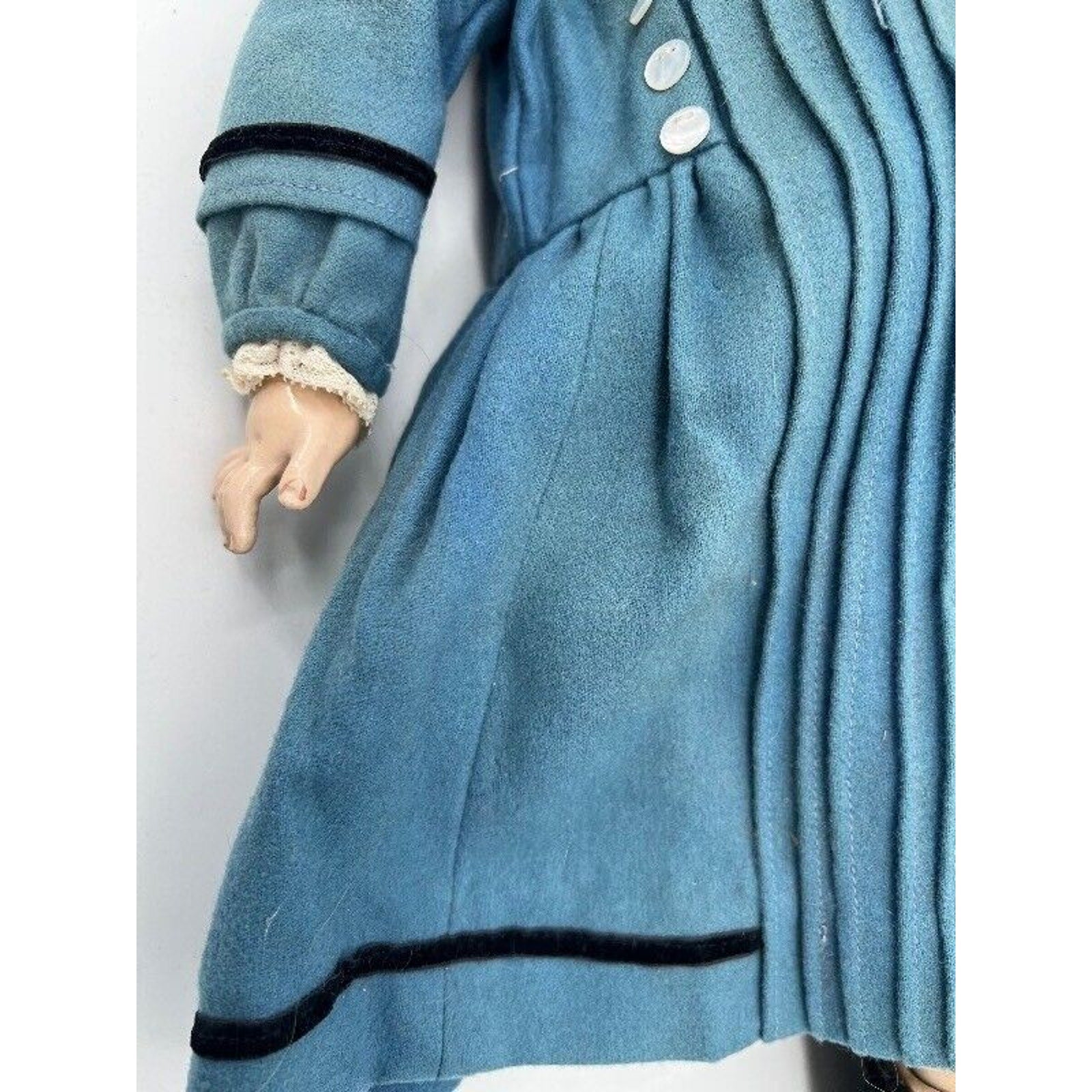 Antique 1906 Schoenau & Hoffmeister Bisque Doll 22” Open Mouth Compo Body