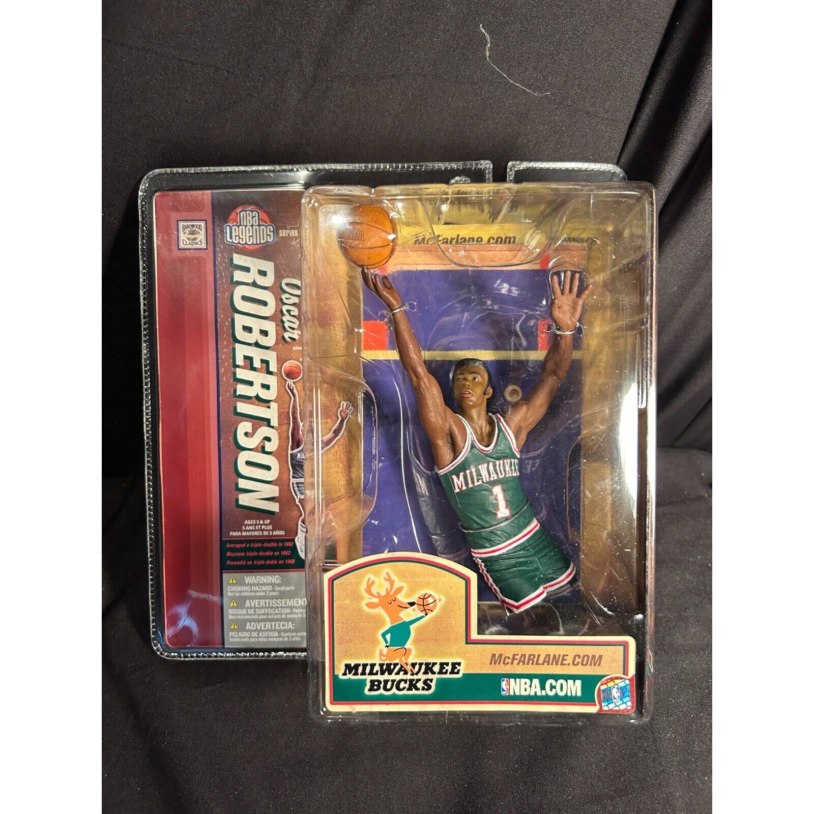 Oscar Robertson Milwaukee Bucks McFarlane NBA Legends Series 2 Figure Sealed New