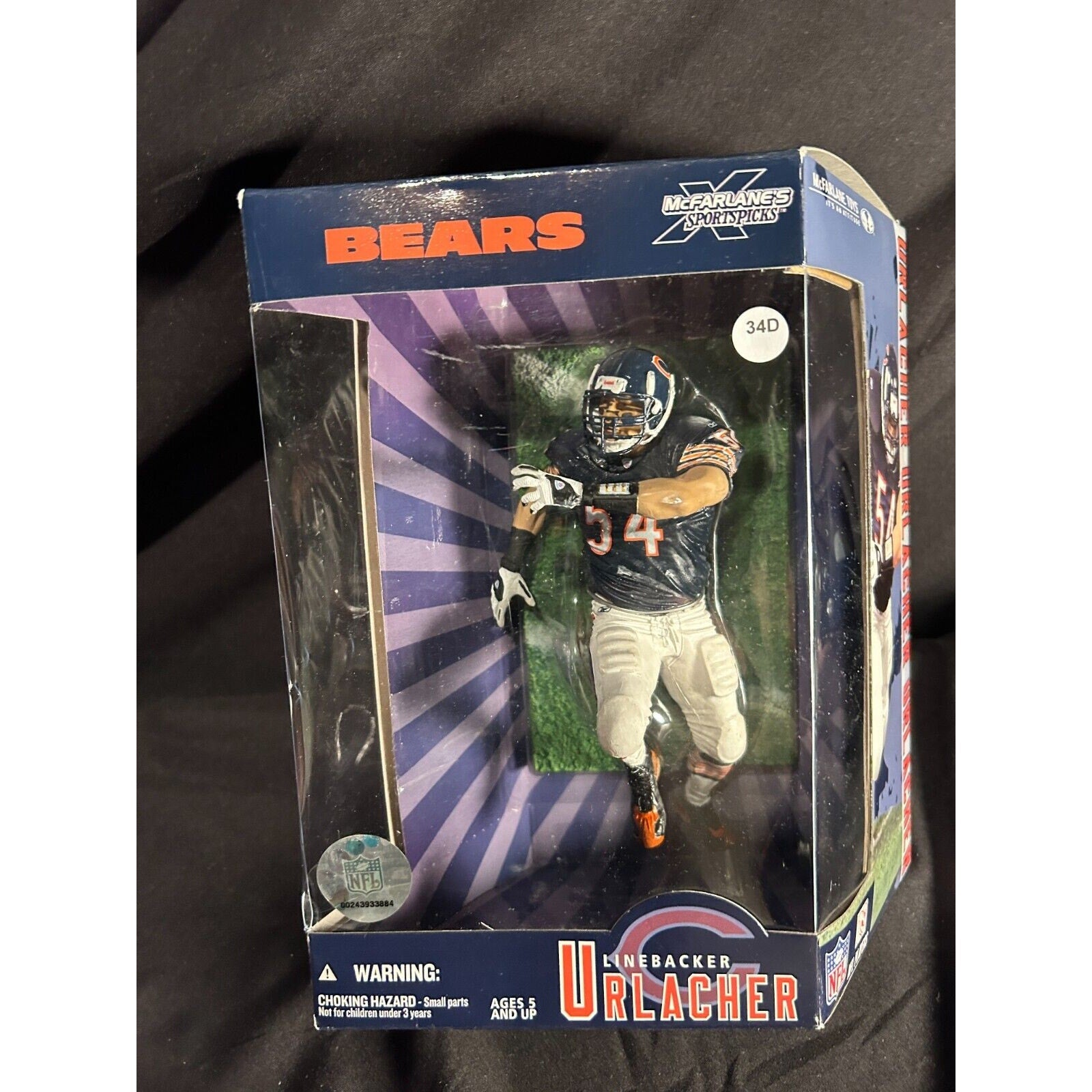 Brian Urlacher McFarlane Collectors Edition Chicago Bears MLB HOF NEW