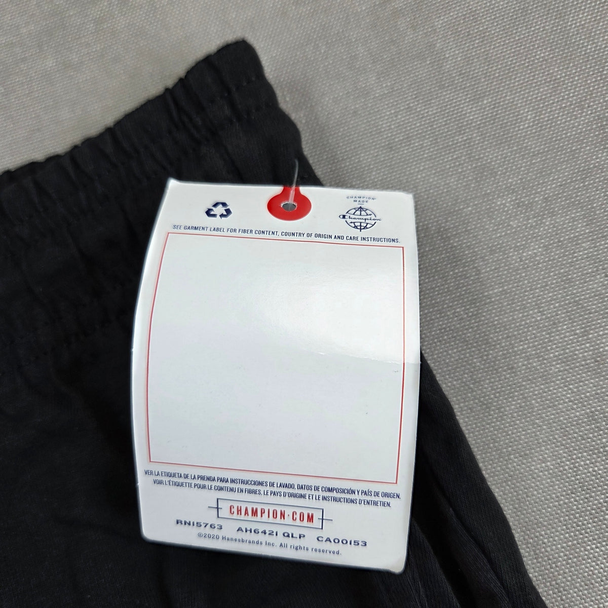 Champion Men's Classic Jersey Jogger Pants Black Cotton P7308 NWT Size Large