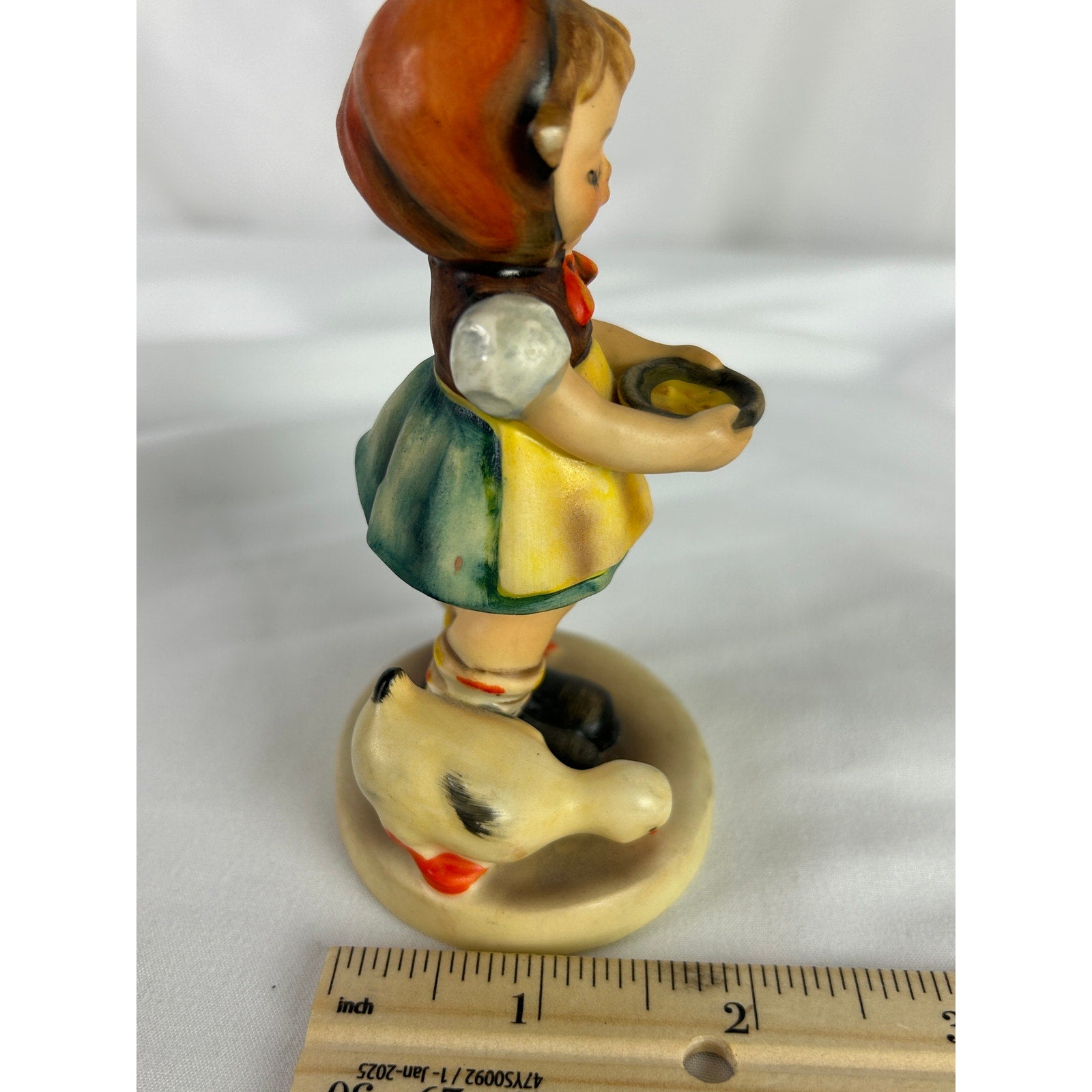 Goebel West Germany Be Patient Figurine Girl Feeding Geese Figurine