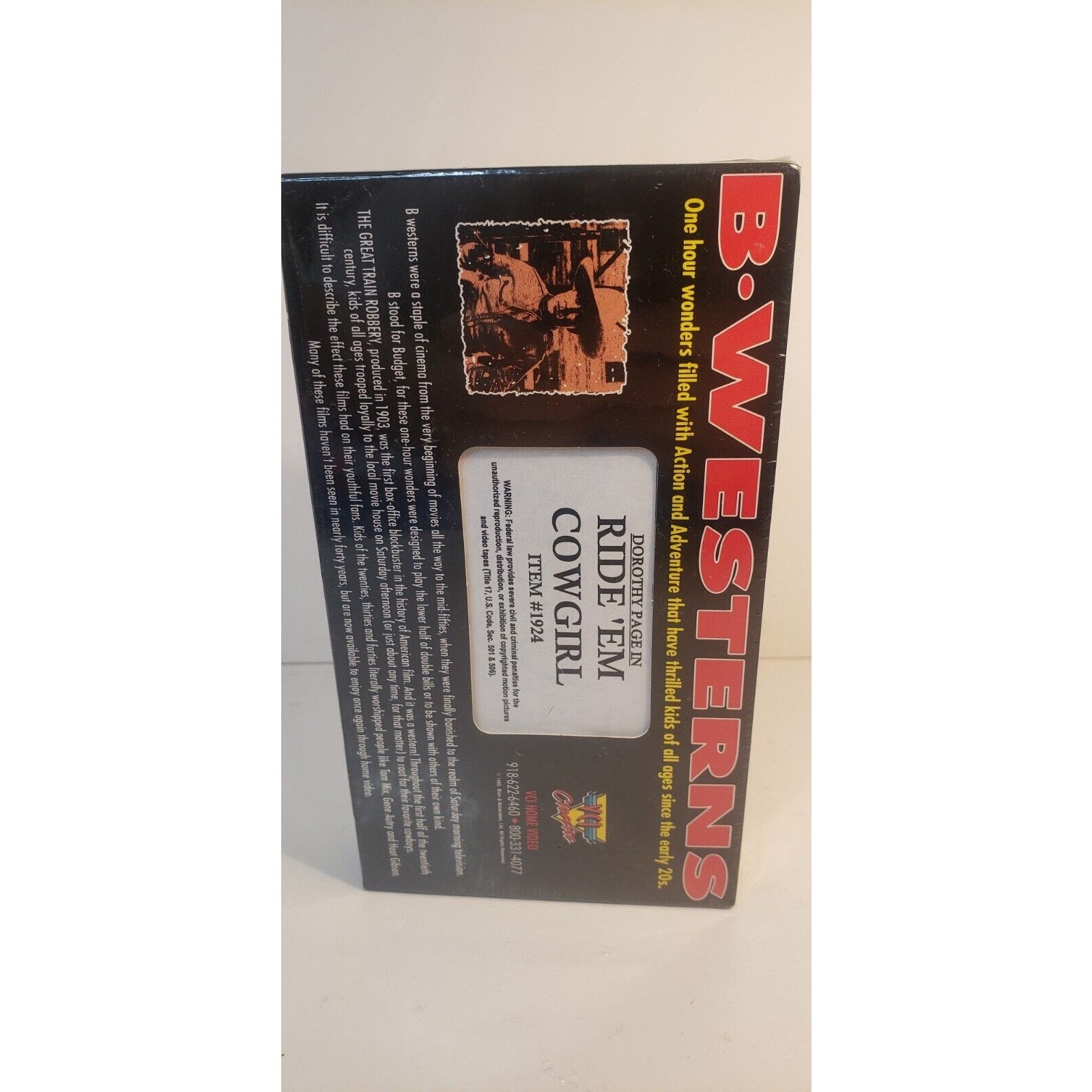 B-Western Cowboy Favorites Ride 'em Cowgirl VHS New Sealed *RARE