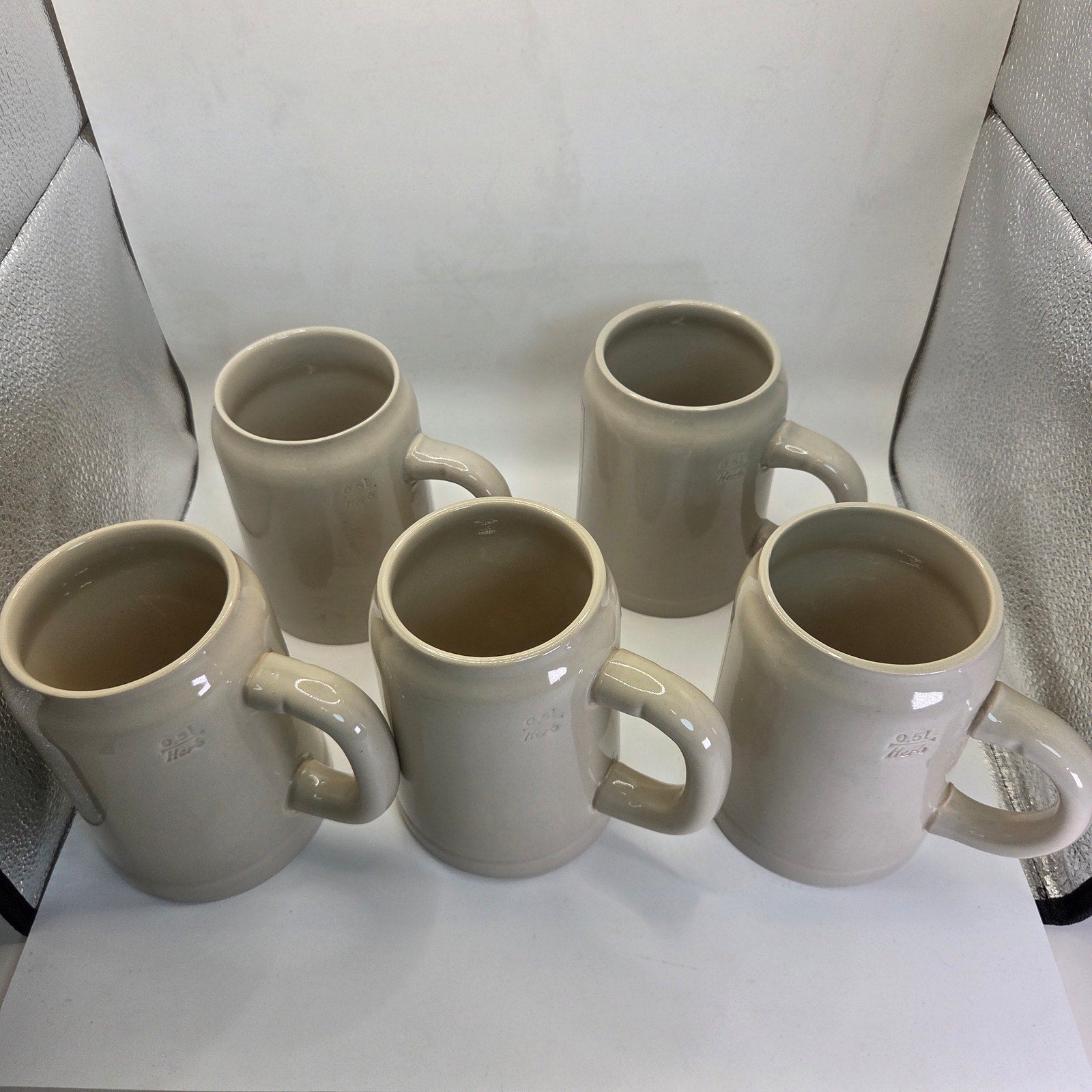 Spaten München Beer Steins Lot of 5 Gasthaus Bavarian Hunter 0.5 L 2003-07