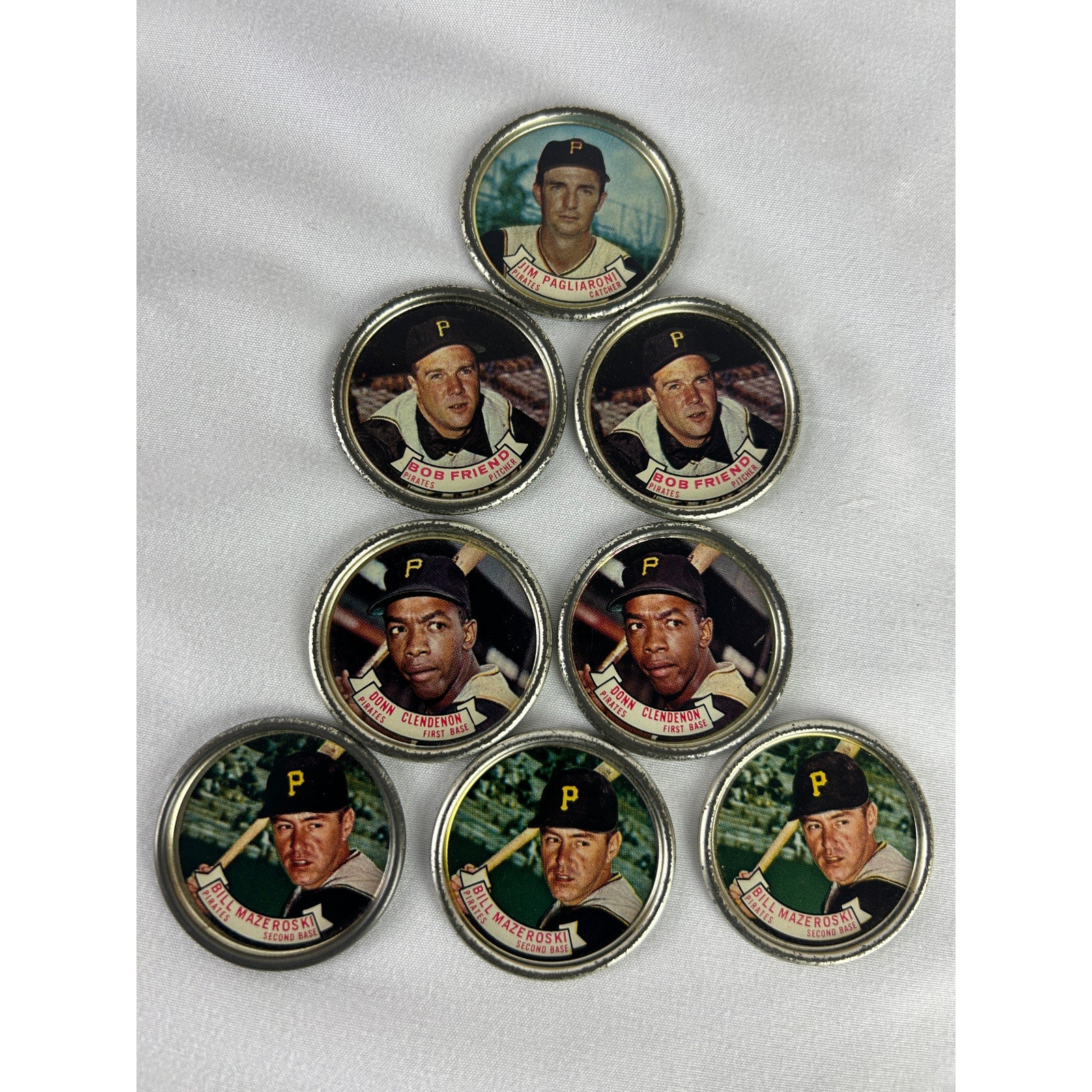 1964 Topps Baseball Coins Pirates Lot Mazeroski Clendenon Friend
