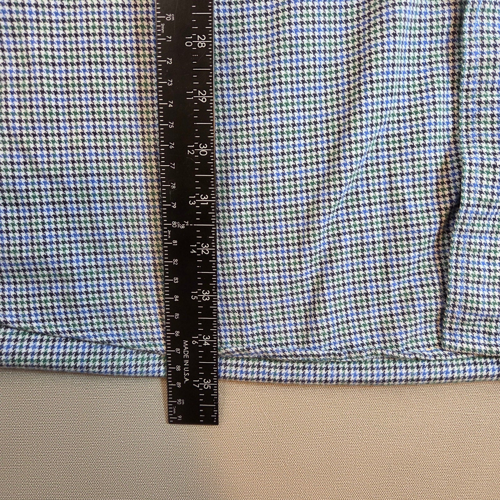 LL Bean XXXL Tall Traditional Fit Cotton Button Down Shirt Blue Check