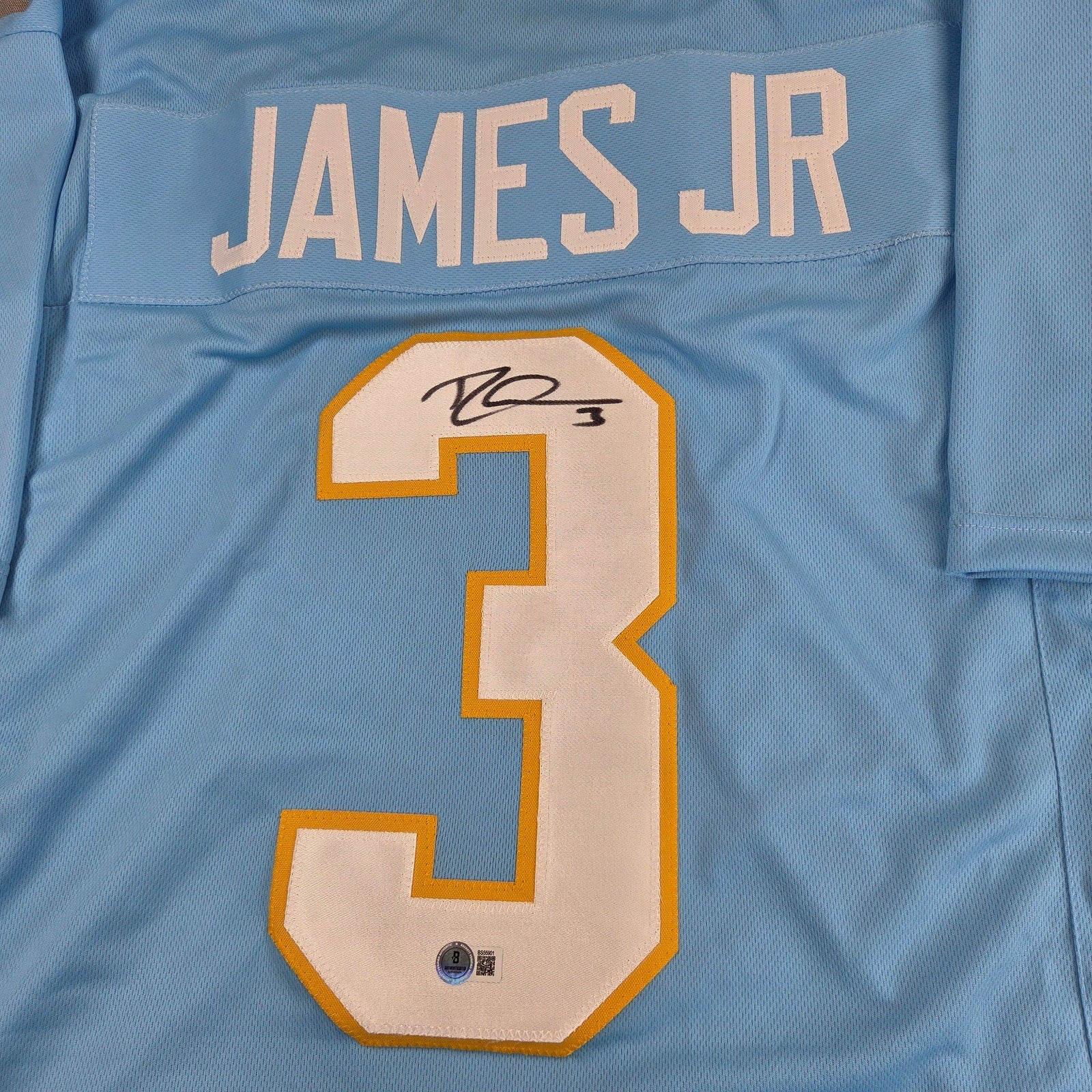 Derwin James Jr Signed Los Angeles Chargers Custom Jersey XL BAS Certified