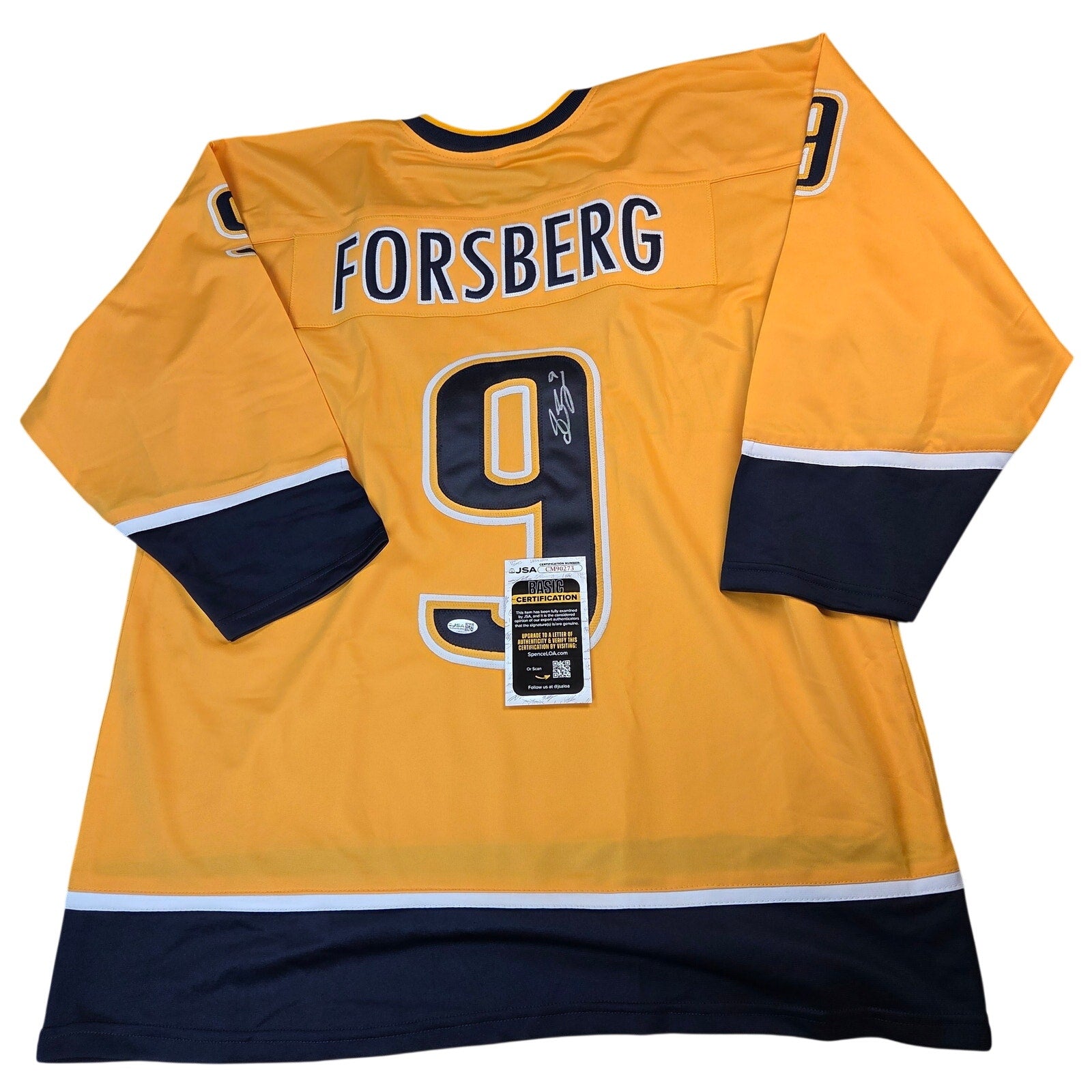 Filip Forsberg Signed Nashville Predators Custom Jersey XL JSA COA Auto #9