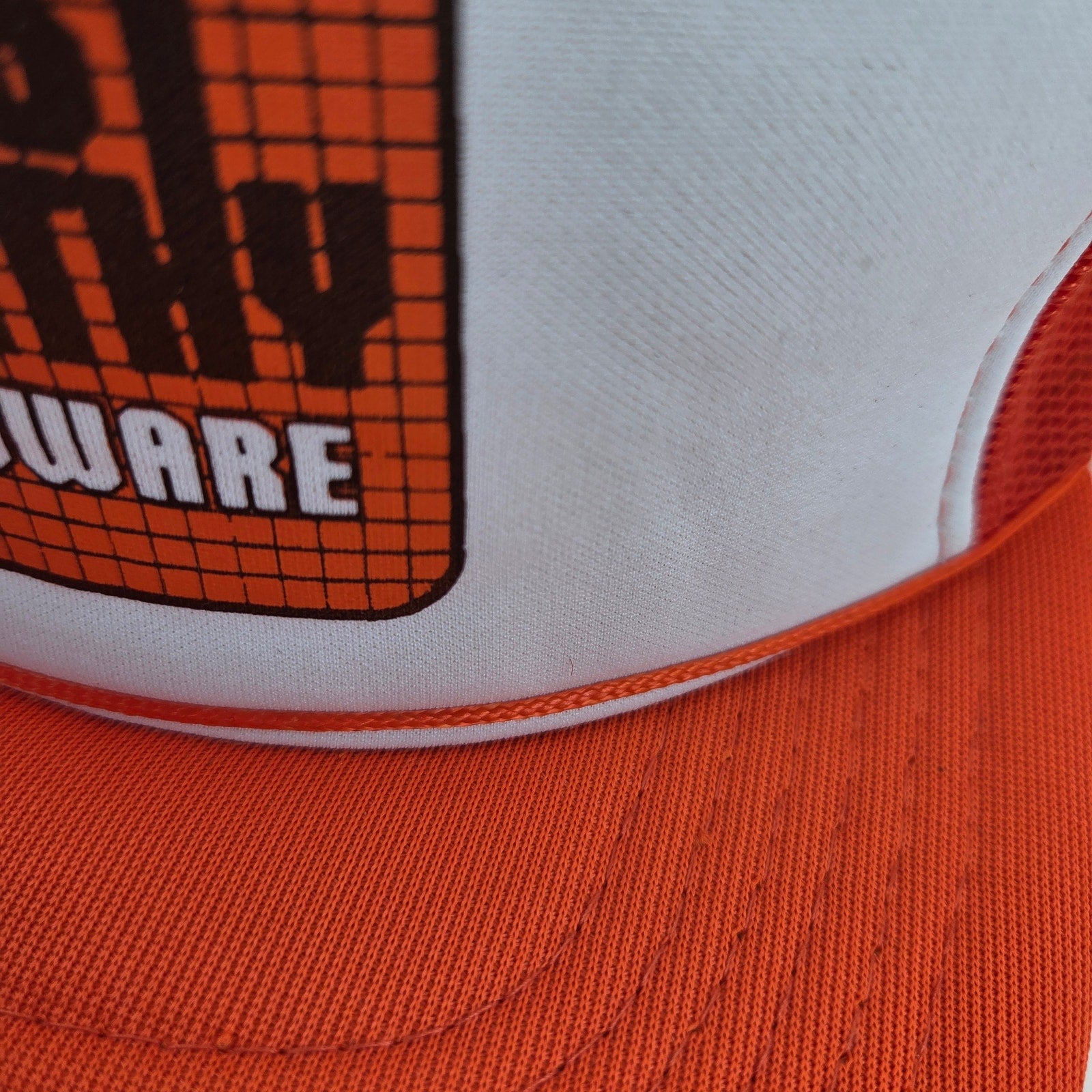 Vintage Trust Worthy Hardware Trucker Snapback Hat Young An Korea Rope OSFA
