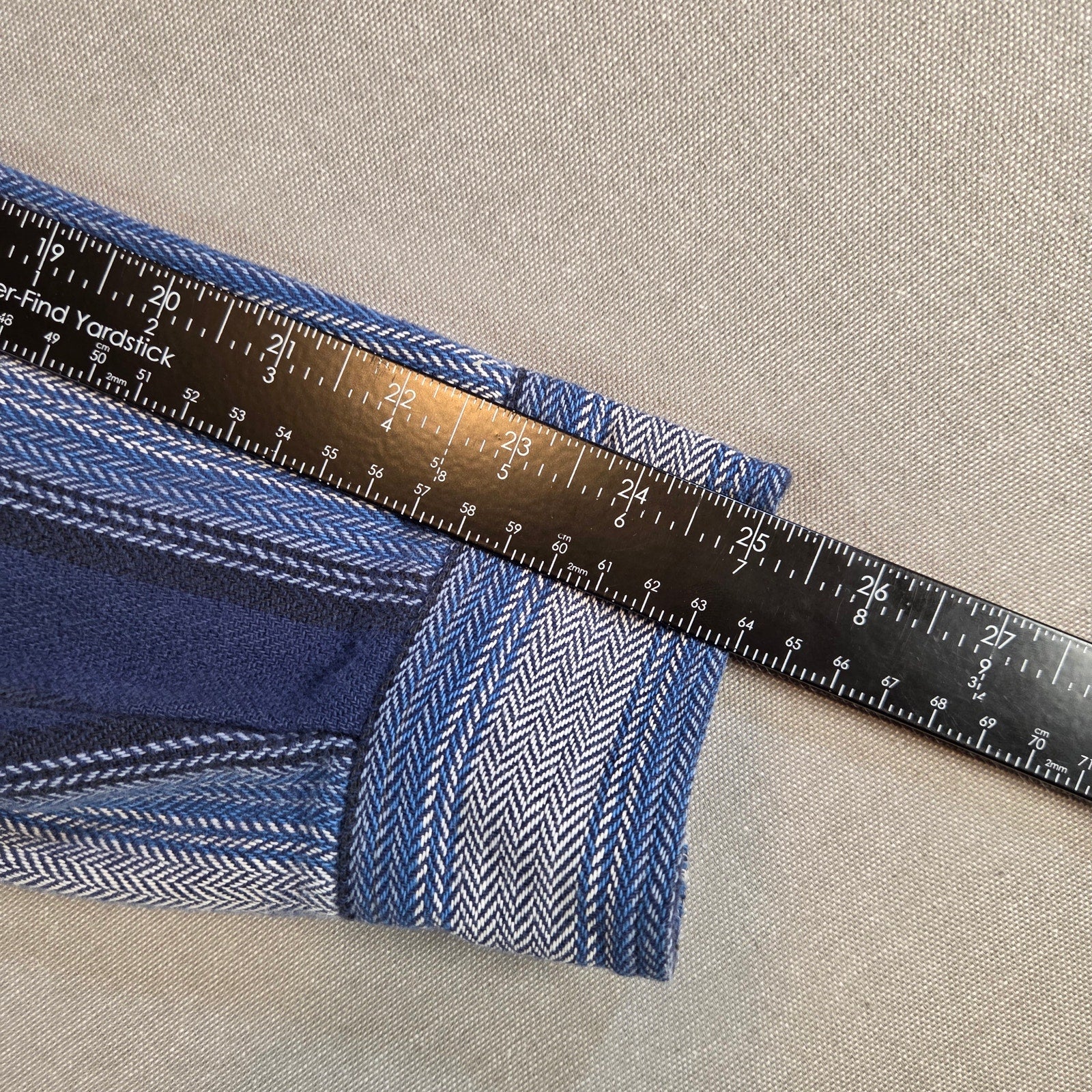 Dakota Tallman Western Pearl Snap Shirt XL Blue Stripe