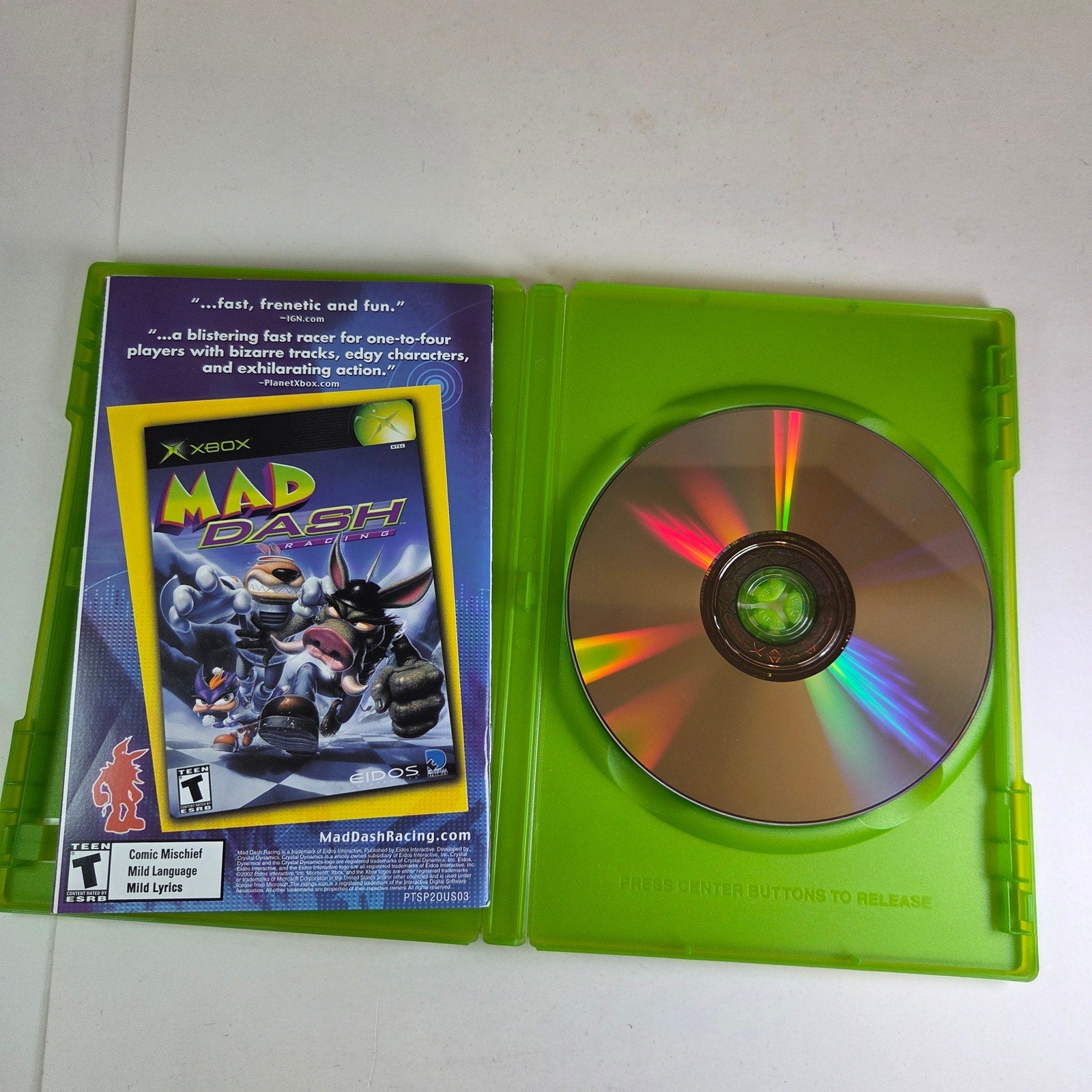 TimeSplitters 2 Xbox 2002 Complete CIB Tested Eidos Free Radical Shooter