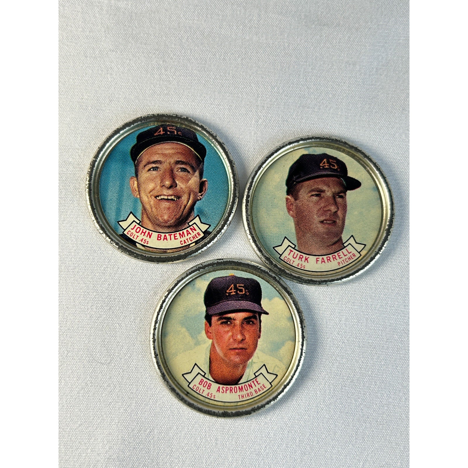 1964 Topps Baseball Coin Lot Colt 45s Jim Wynn J. Bateman Aspromonte  Nottebart