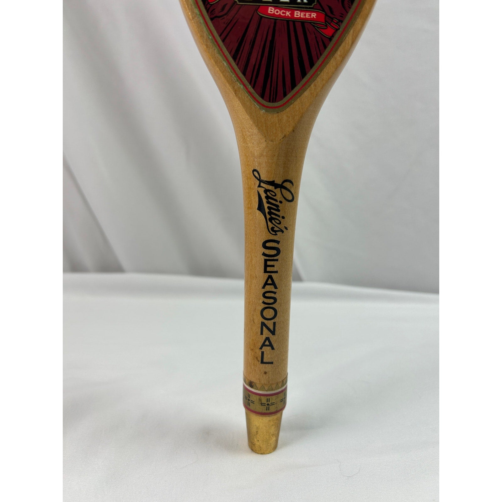 Leinenkugel's Bock Seasonal Beer Tap Handle Wood Draft Faucet Pull Knob
