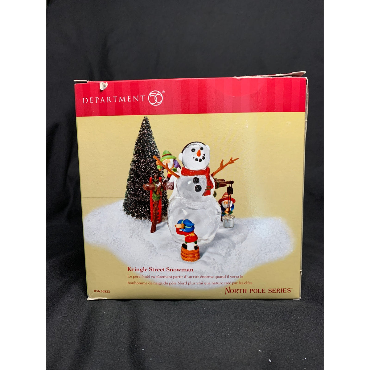 Dept 56 Kringle Street Snowman 56833 North Pole 2002 Limited Edition Box
