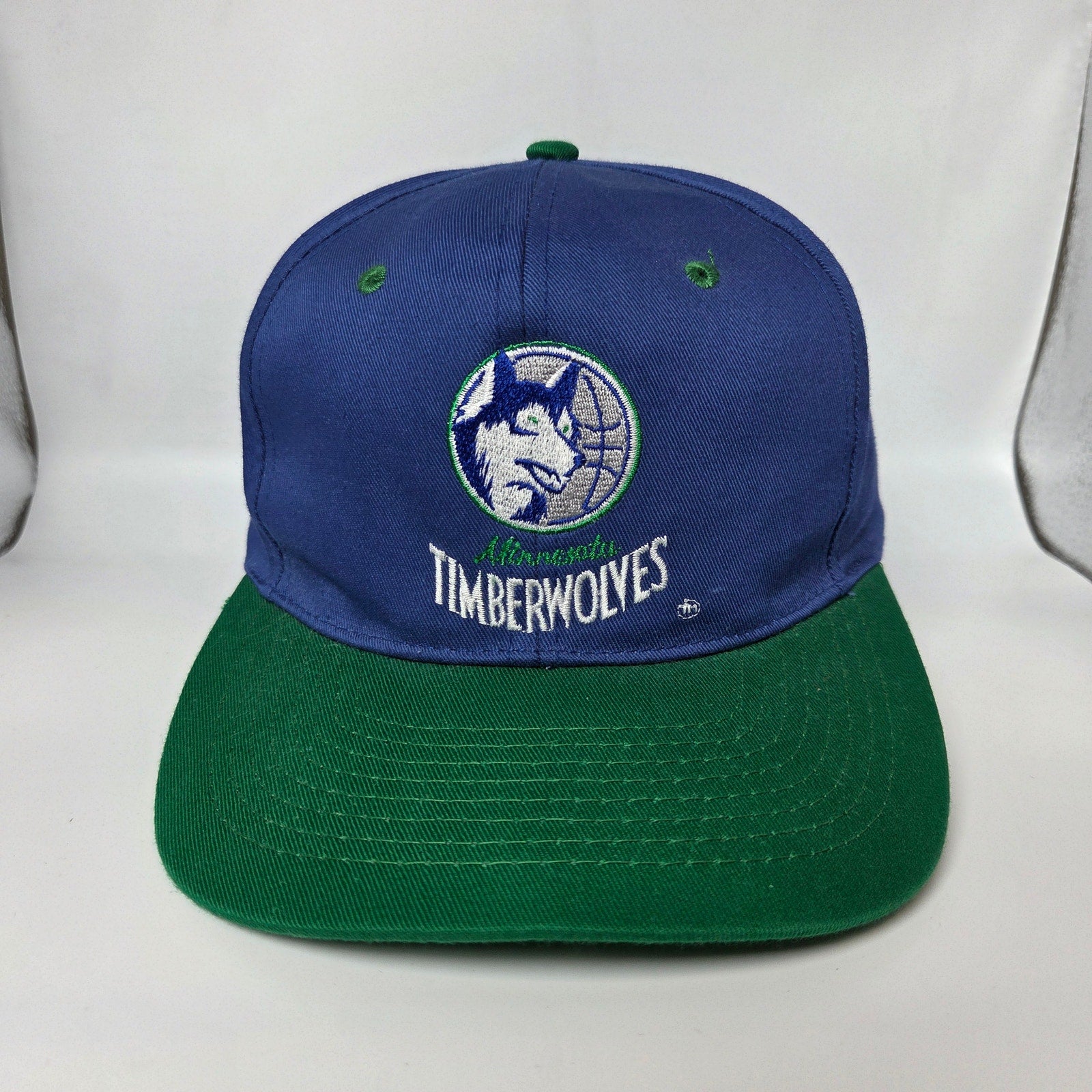 Minnesota Timberwolves Vintage Snapback Hat Drew Pearson Old Logo 90s NBA
